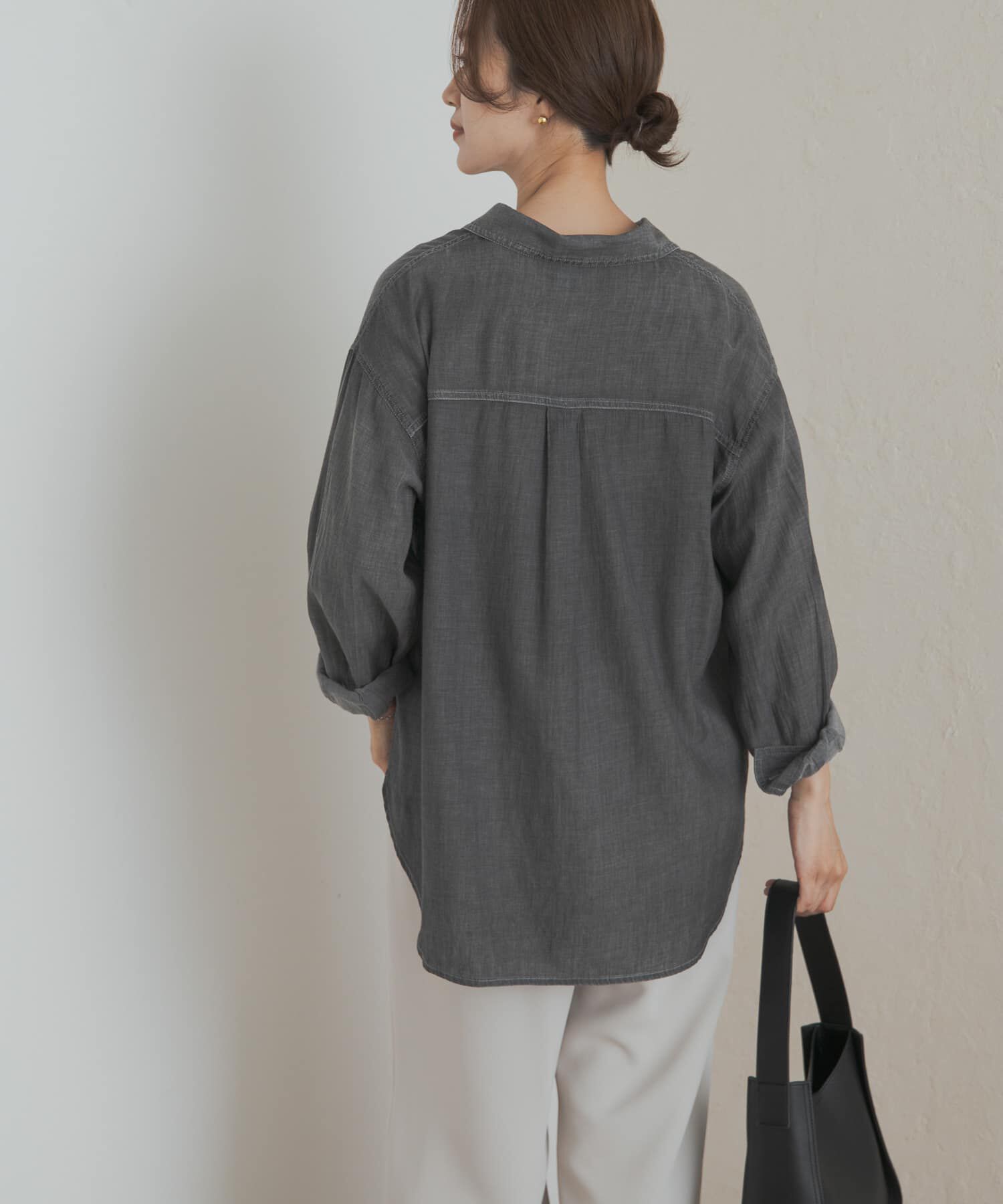 URBAN RESEARCH DOORS「シアーデニムシャツ」|シャツ・ブラウス|