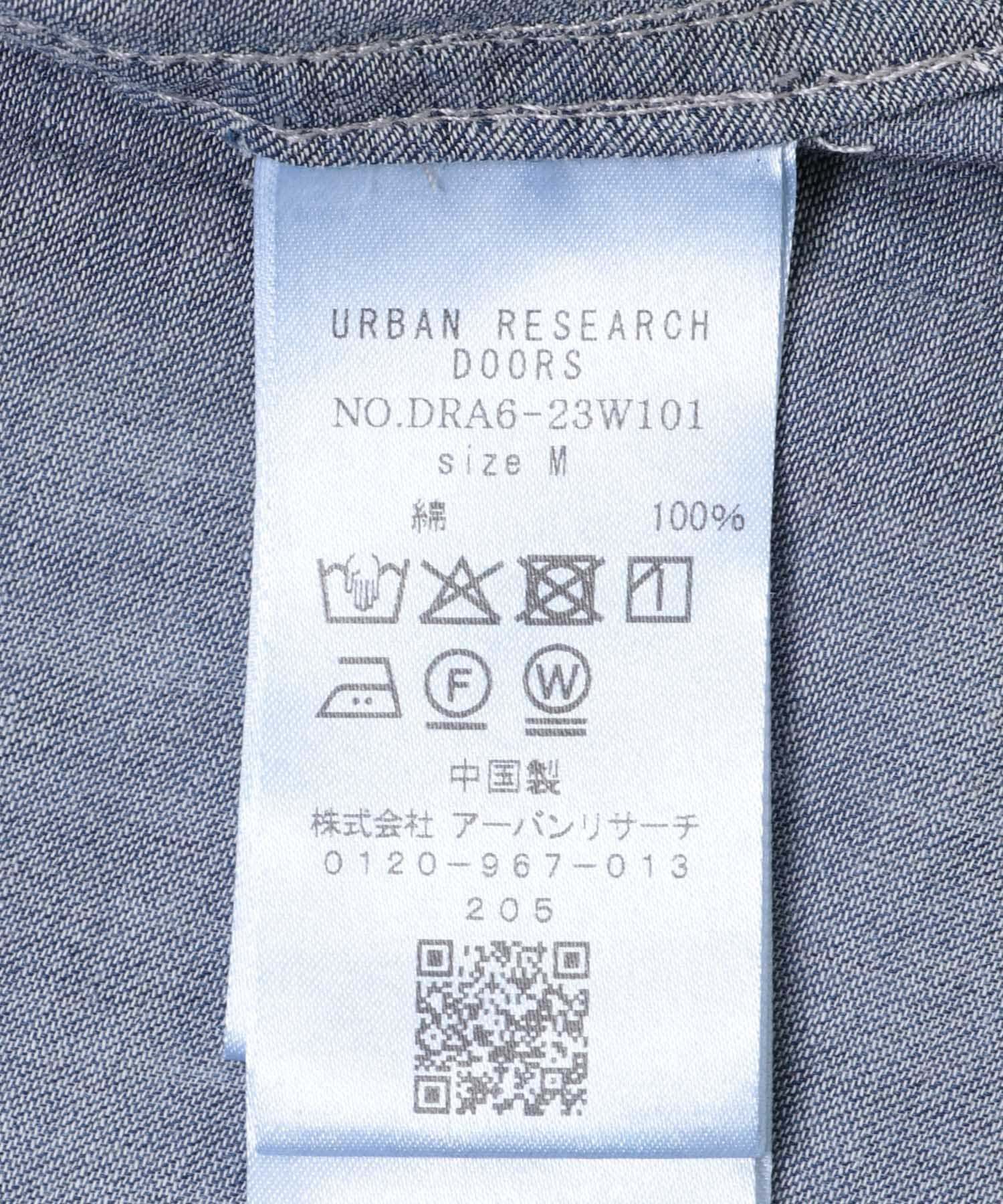 URBAN RESEARCH DOORS「シアーデニムシャツ」|シャツ・ブラウス|