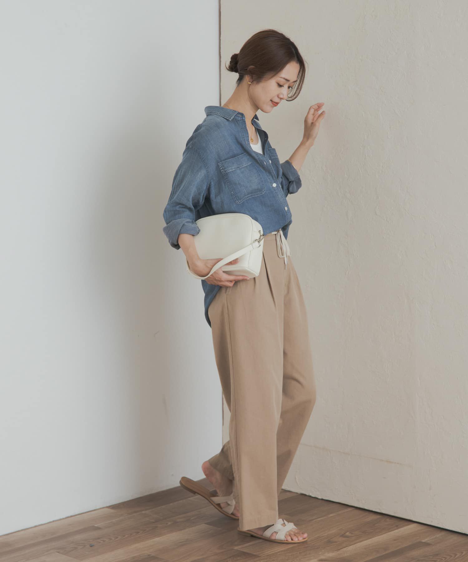 URBAN RESEARCH DOORS「シアーデニムシャツ」|シャツ・ブラウス|