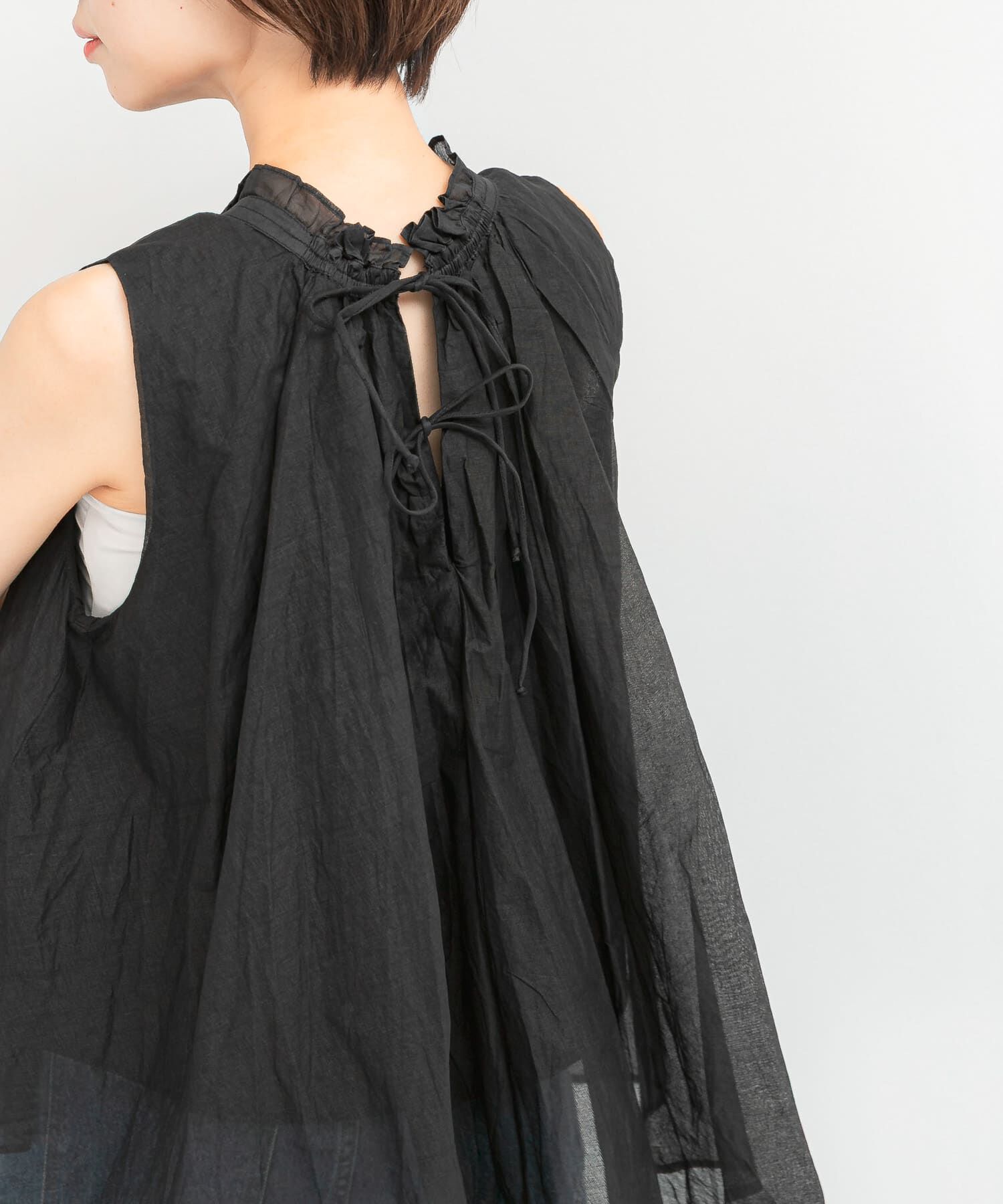 URBAN RESEARCH ROSSO「MARILYN MOON　sheer cotton gather blouse」|シャツ・ブラウス|