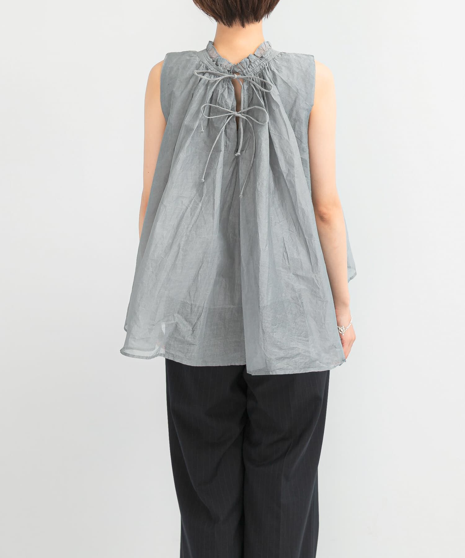 URBAN RESEARCH ROSSO「MARILYN MOON　sheer cotton gather blouse」|シャツ・ブラウス|