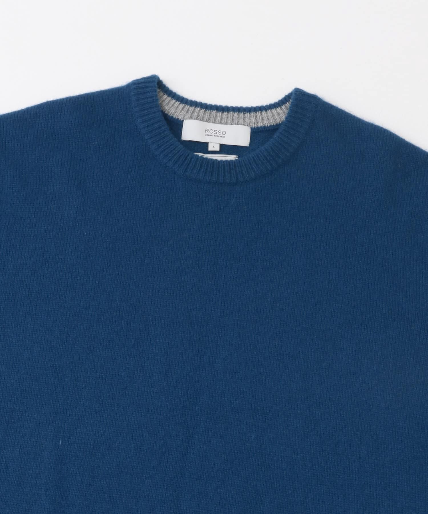 URBAN RESEARCH ROSSO「『XLサイズあり』ハミルトンラムズウールエルボーパッチニット」|ニット・セーター|