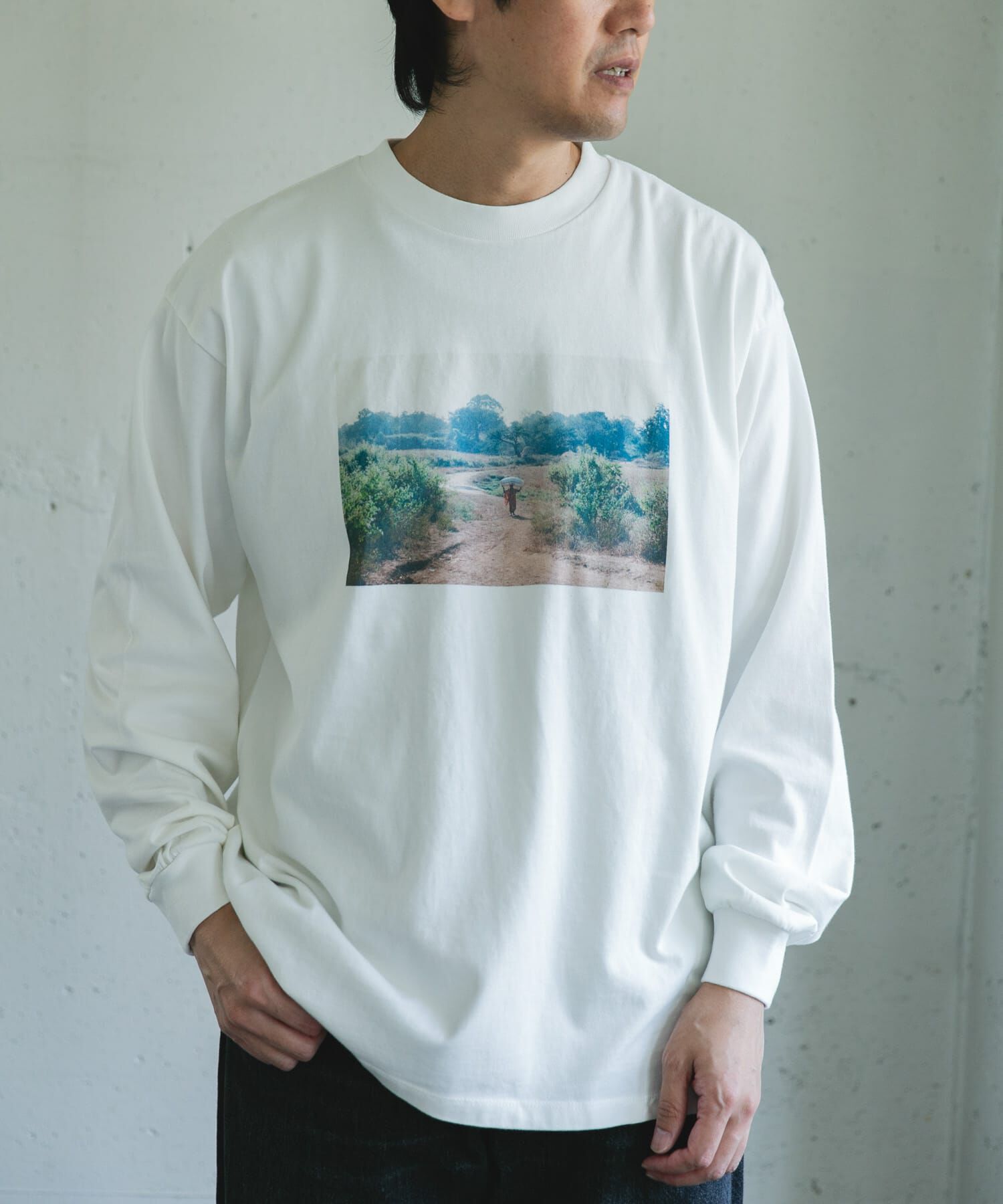 URBAN RESEARCH DOORS「Grow Organic フォトプリントロングスリーブTシャツ」|Tシャツ・カットソー|