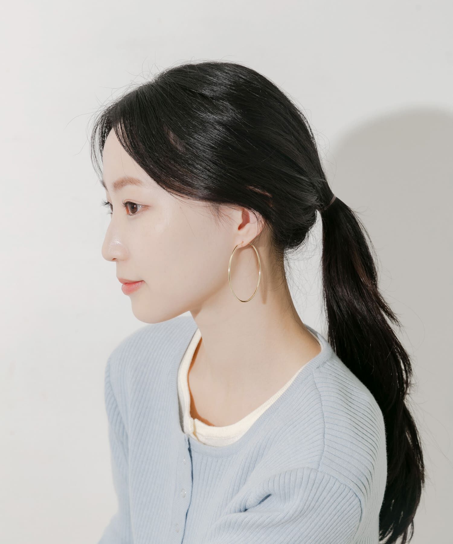 SMELLY「ナローフープピアス」|ピアス|