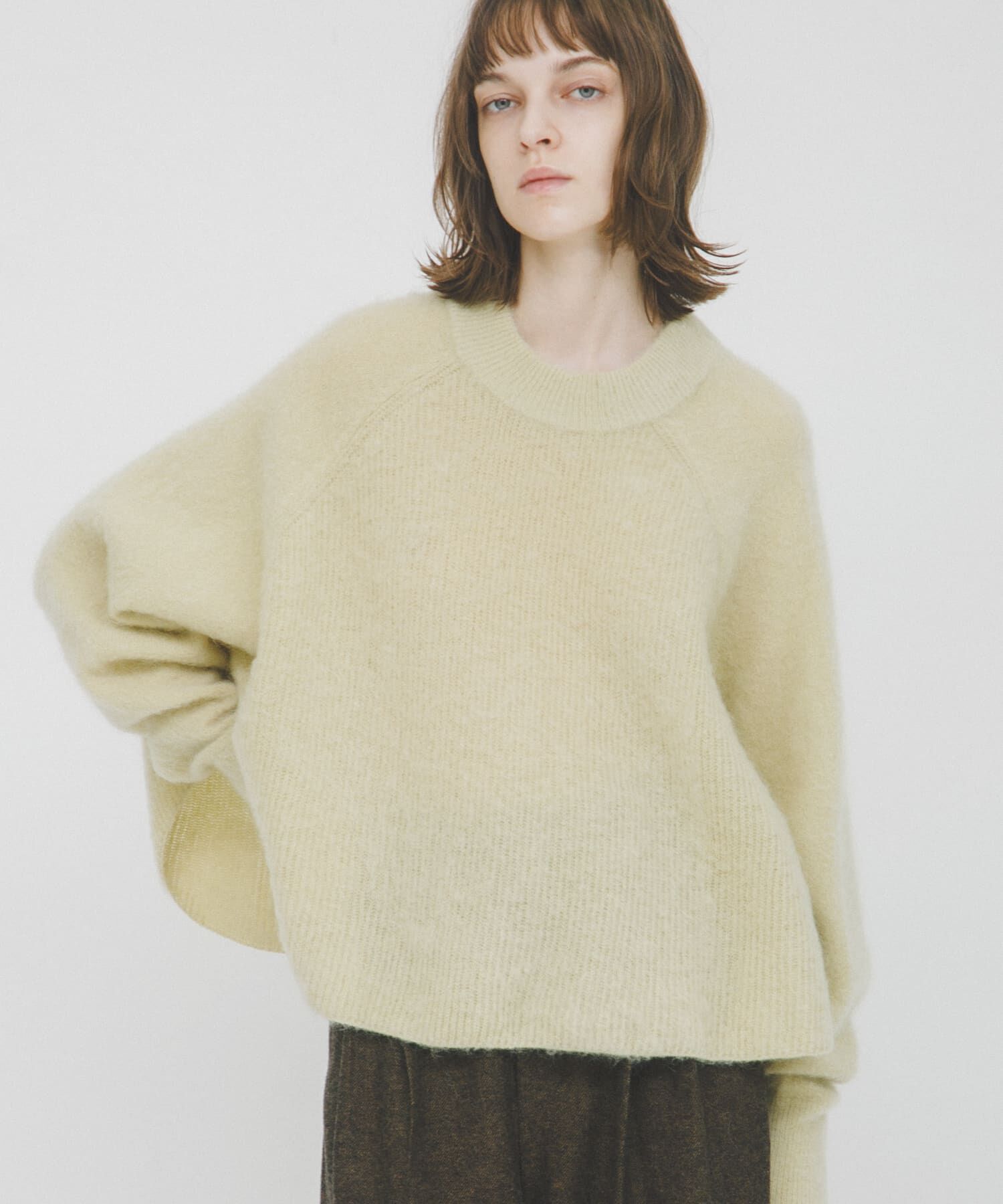 LAATO「dolman sleeve flare knit」|ニット・セーター|イエロー