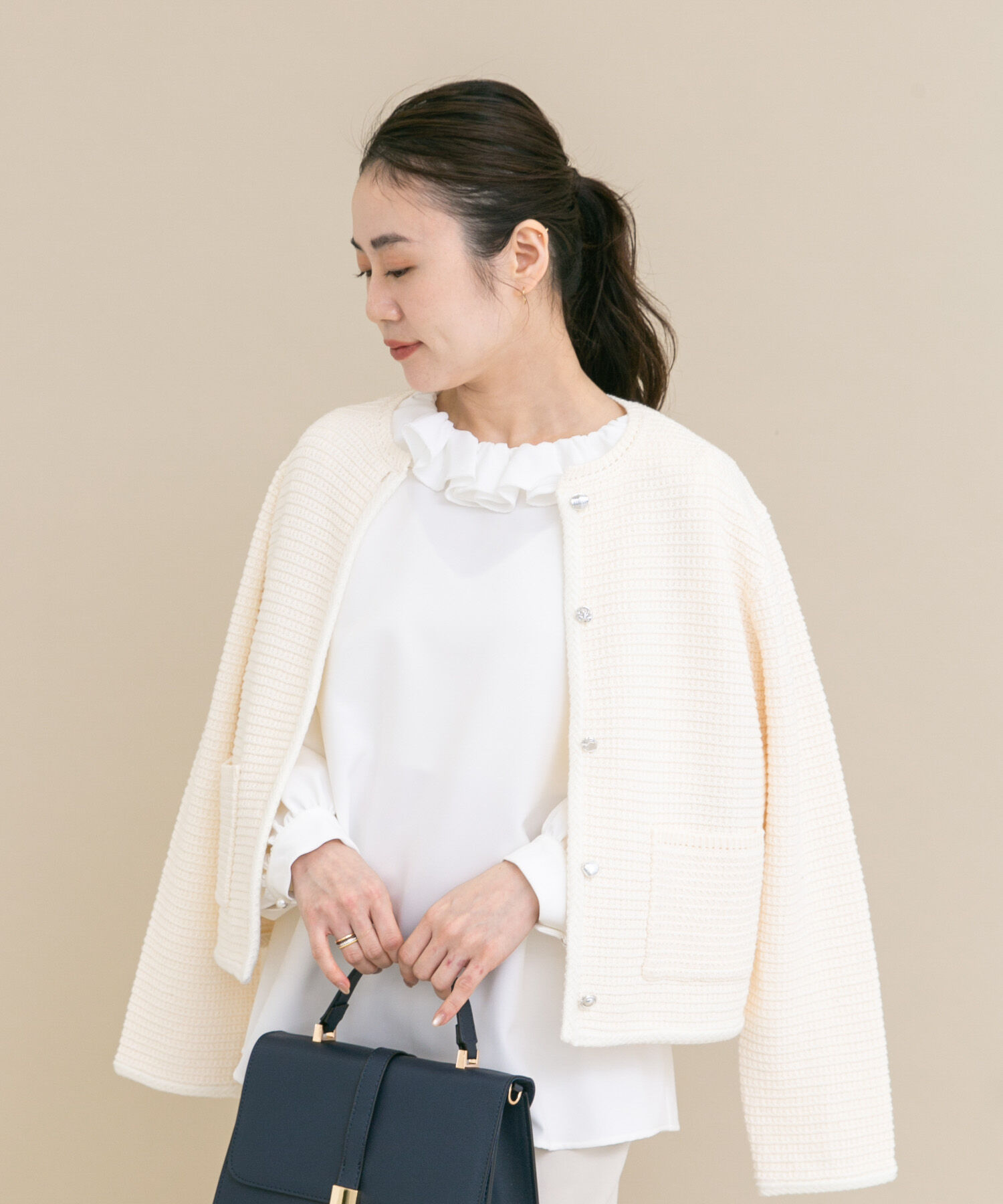 URBAN RESEARCH ROSSO「『WEB限定』コサージュカラー2WAYブラウス」|シャツ・ブラウス|