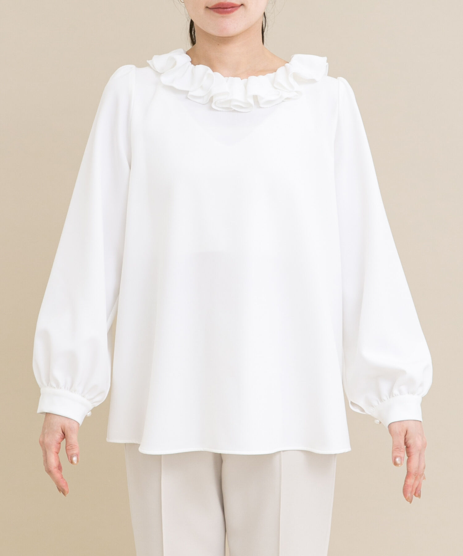 URBAN RESEARCH ROSSO「『WEB限定』コサージュカラー2WAYブラウス」|シャツ・ブラウス|