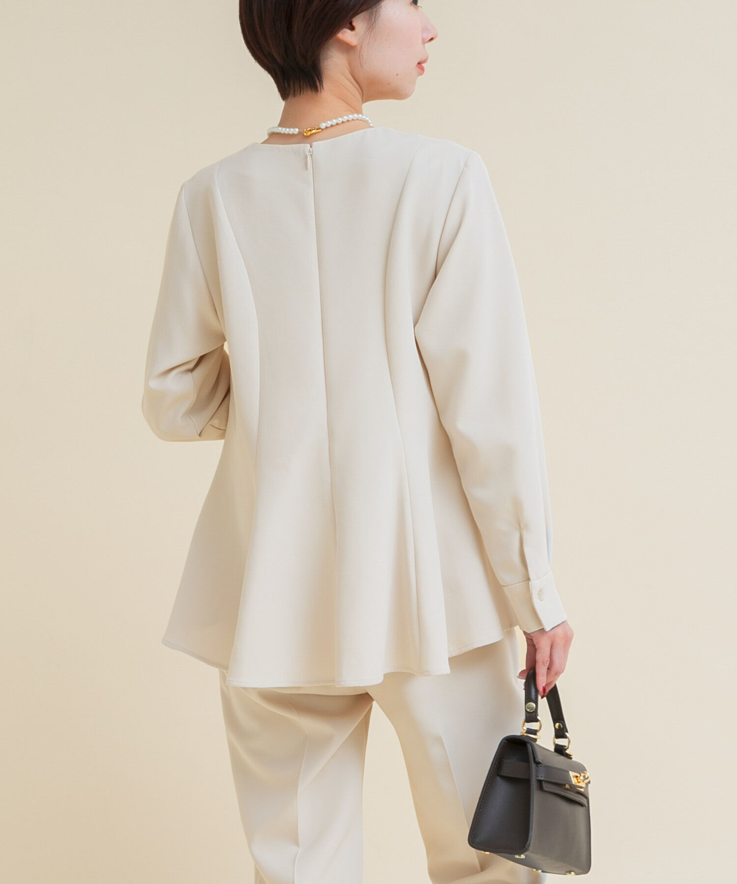 URBAN RESEARCH ROSSO「『WEB/一部店舗限定』『SHORT/TALLｻｲｽﾞあり』ﾍﾟﾌﾟﾗﾑﾌﾞﾗｳｽ+ﾃ 」|ワンピース|