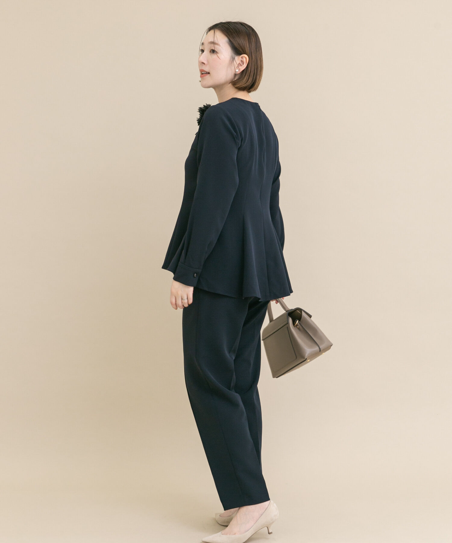 URBAN RESEARCH ROSSO「『WEB/一部店舗限定』『SHORT/TALLｻｲｽﾞあり』ﾍﾟﾌﾟﾗﾑﾌﾞﾗｳｽ+ﾃ 」|ワンピース|