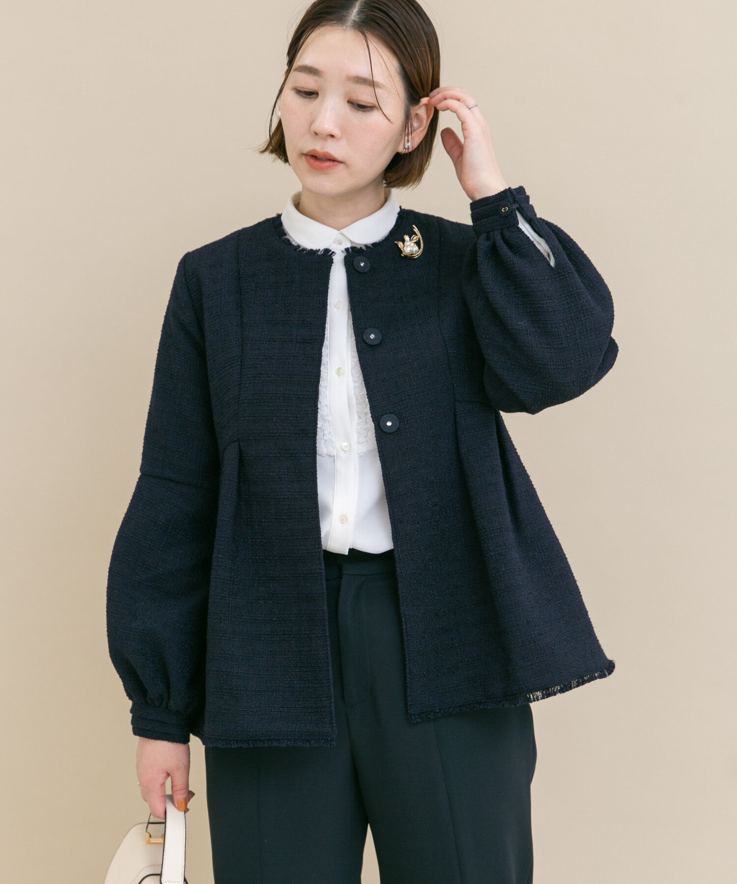 URBAN RESEARCH ROSSO「『WEB限定』ツイードペプラムジャケット+パンツ」|その他|