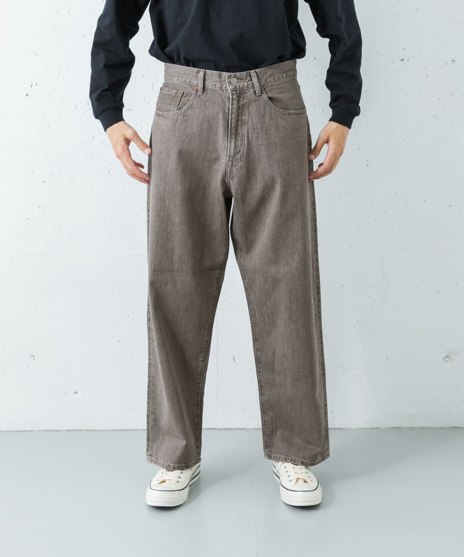 URBAN RESEARCH「11.8oz COL/DENIM WIDE PANTS」|デニム|