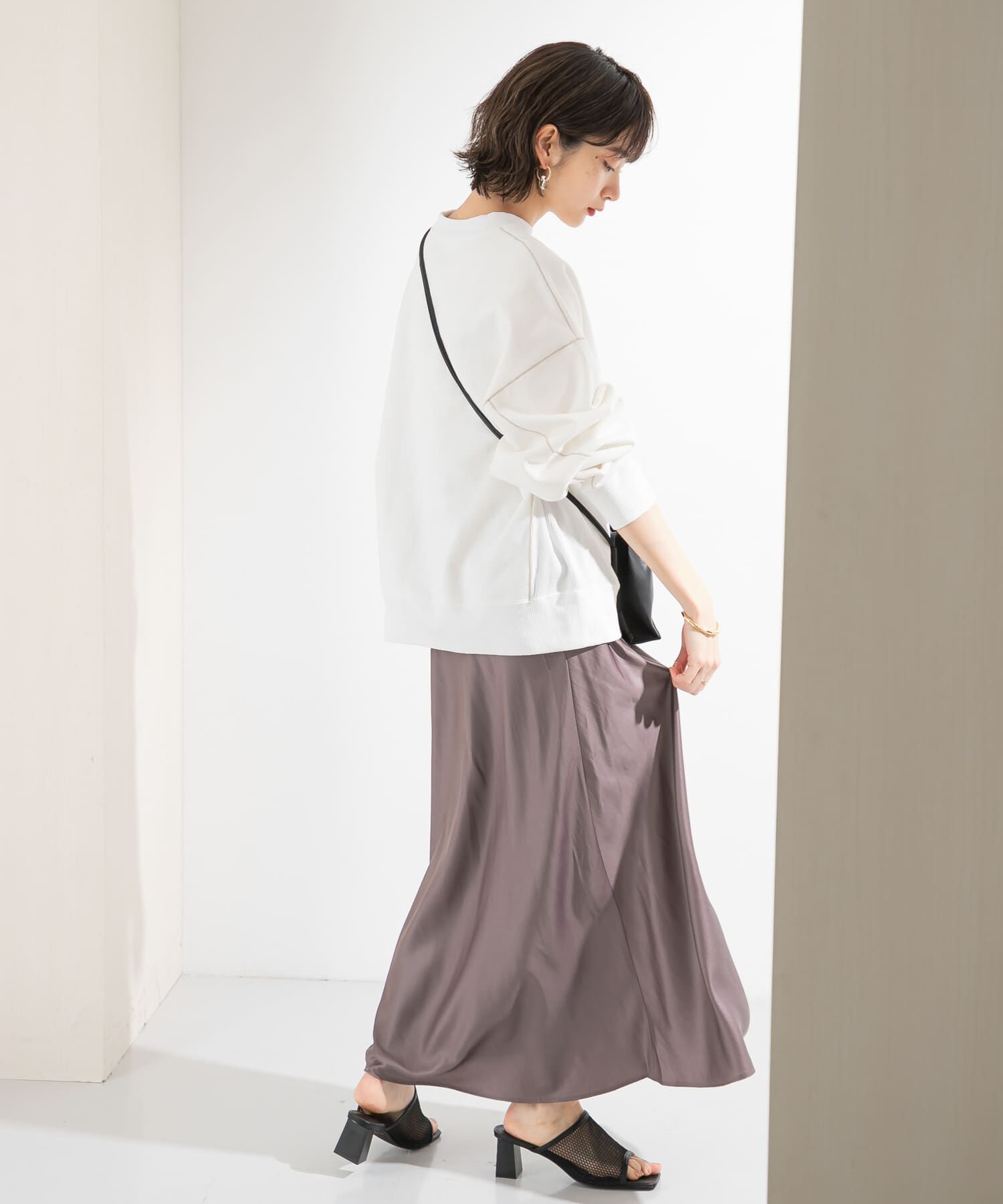  「バイアスフレアスカート」|スカート|