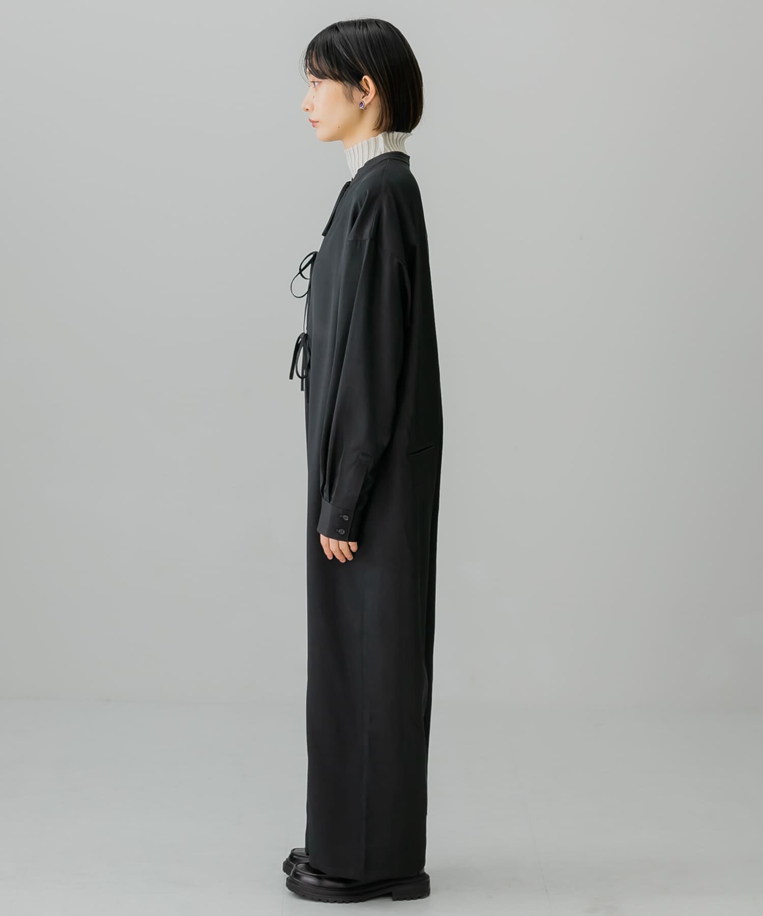  「フロントタイジャンプスーツ」|スカート|