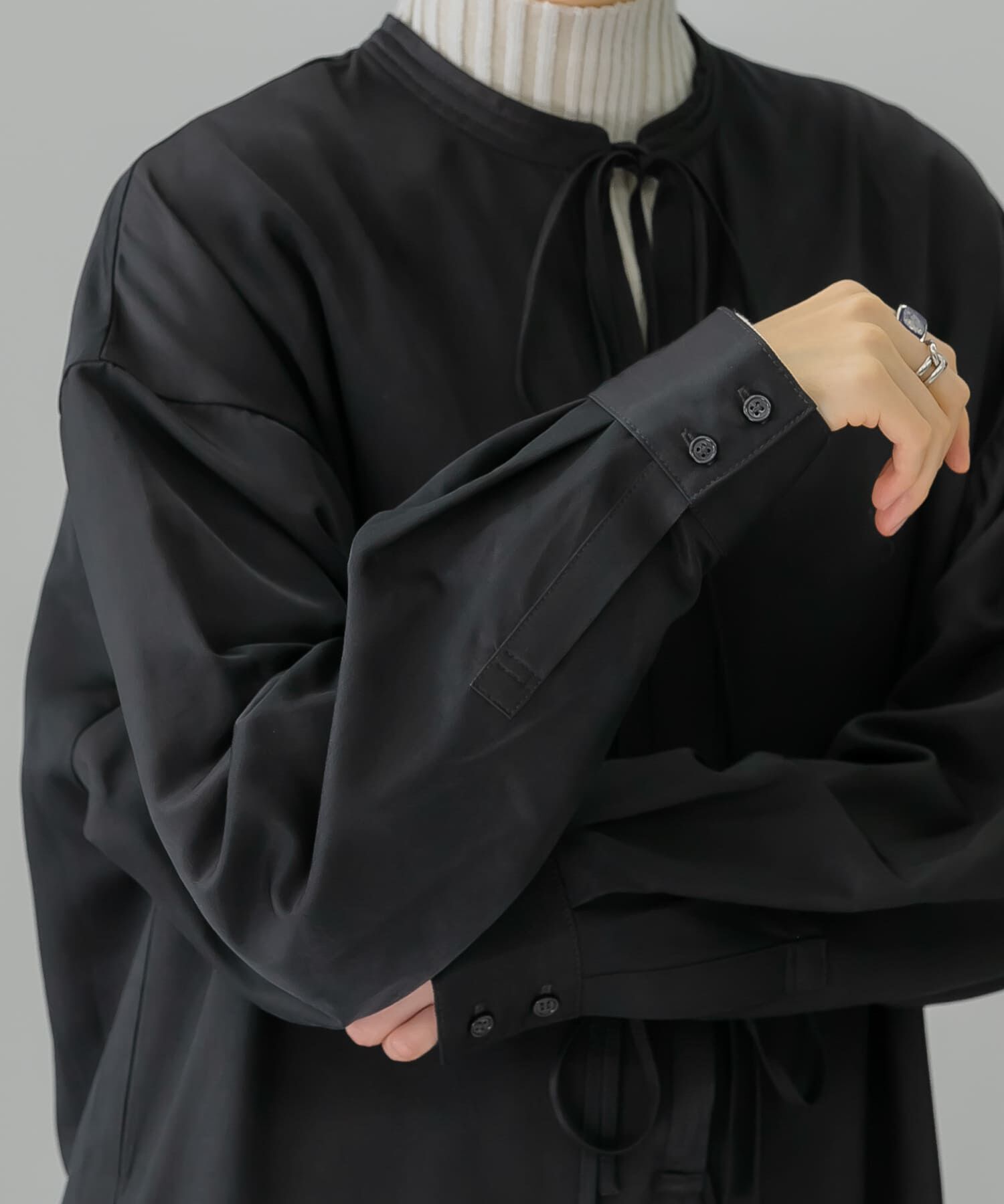  「フロントタイジャンプスーツ」|スカート|