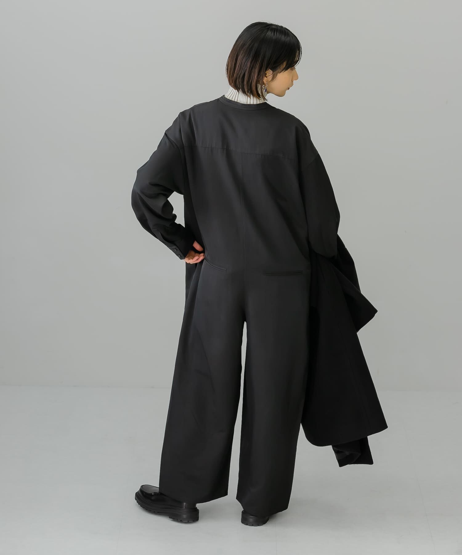  「フロントタイジャンプスーツ」|スカート|