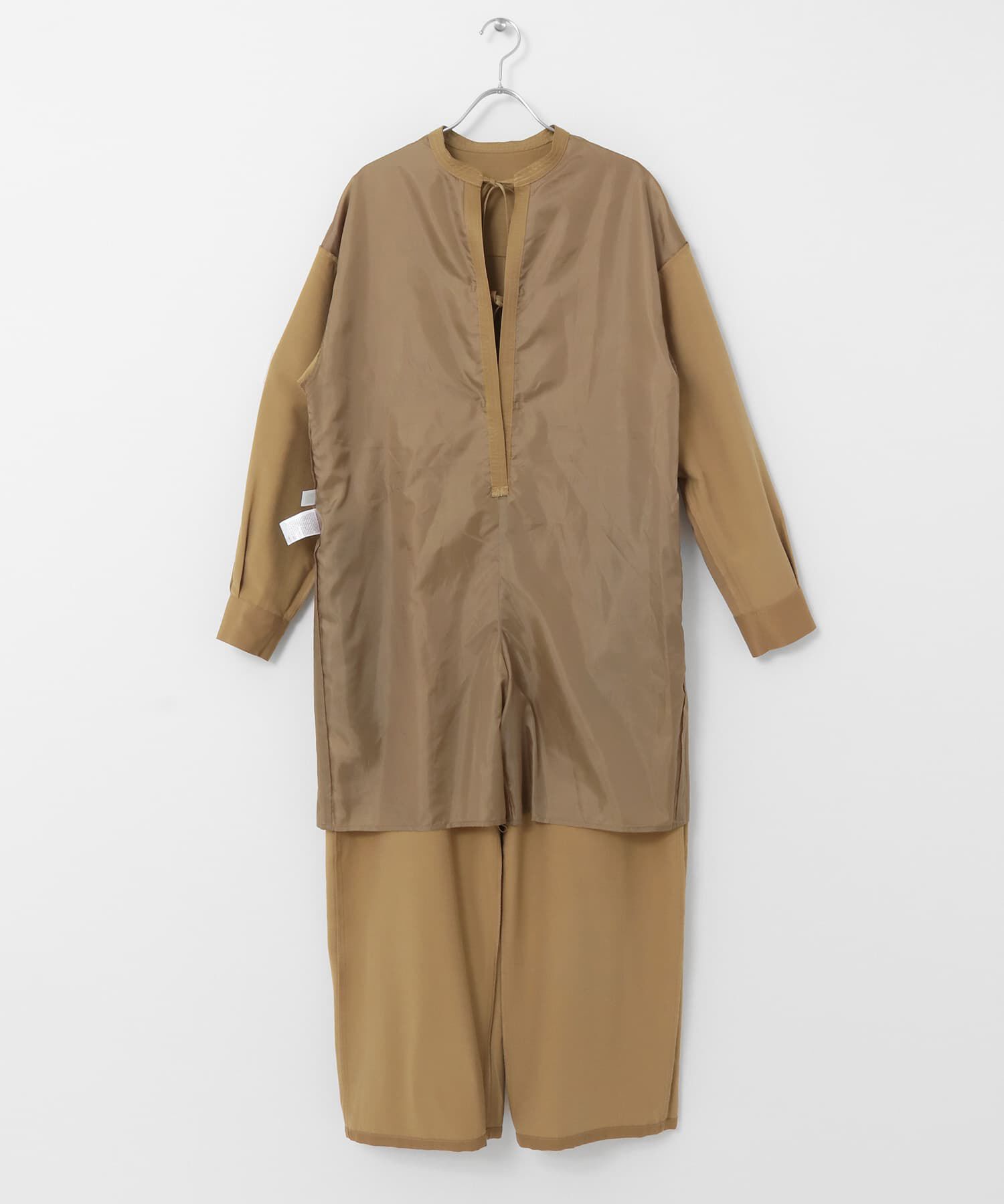  「フロントタイジャンプスーツ」|スカート|