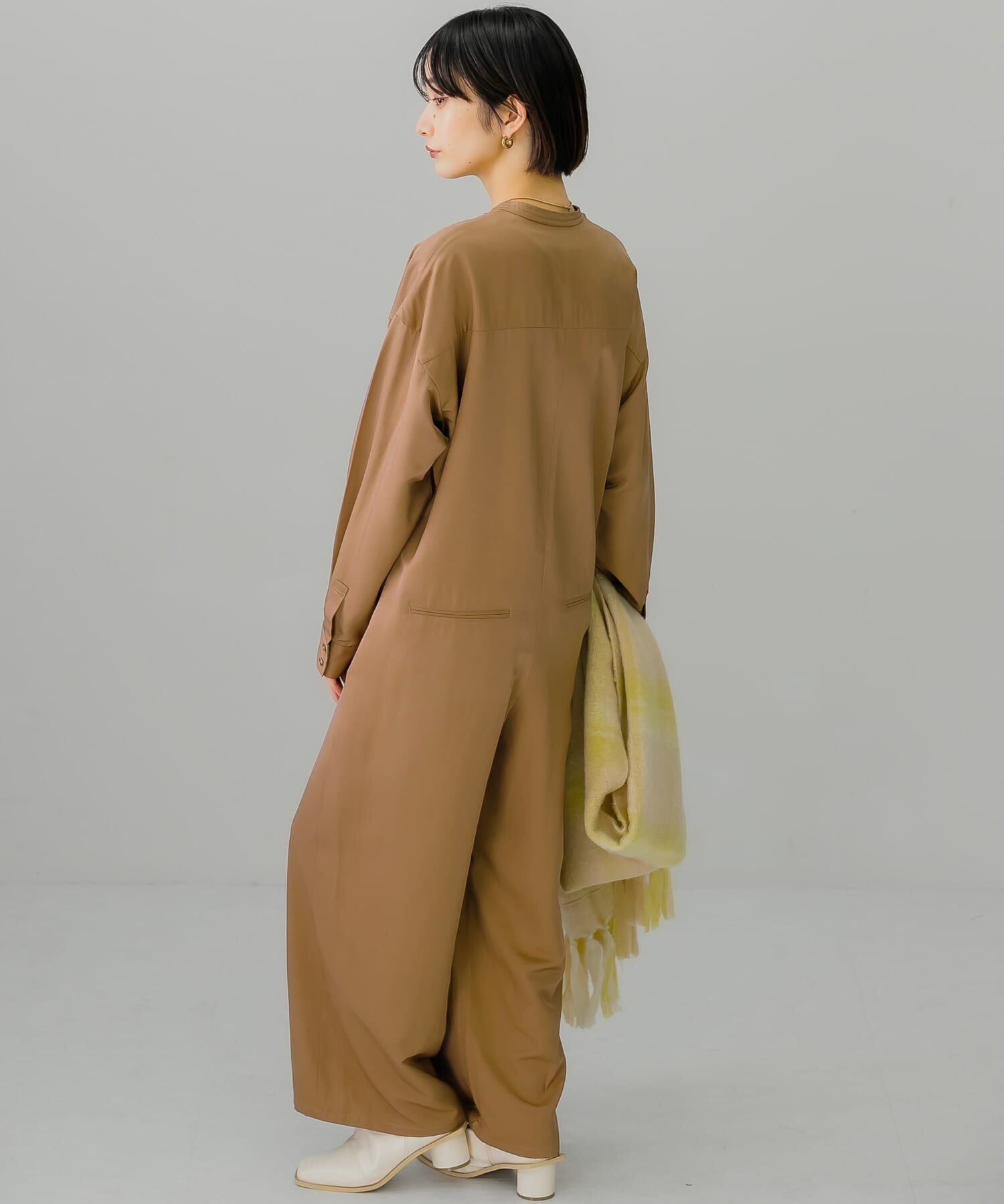  「フロントタイジャンプスーツ」|スカート|