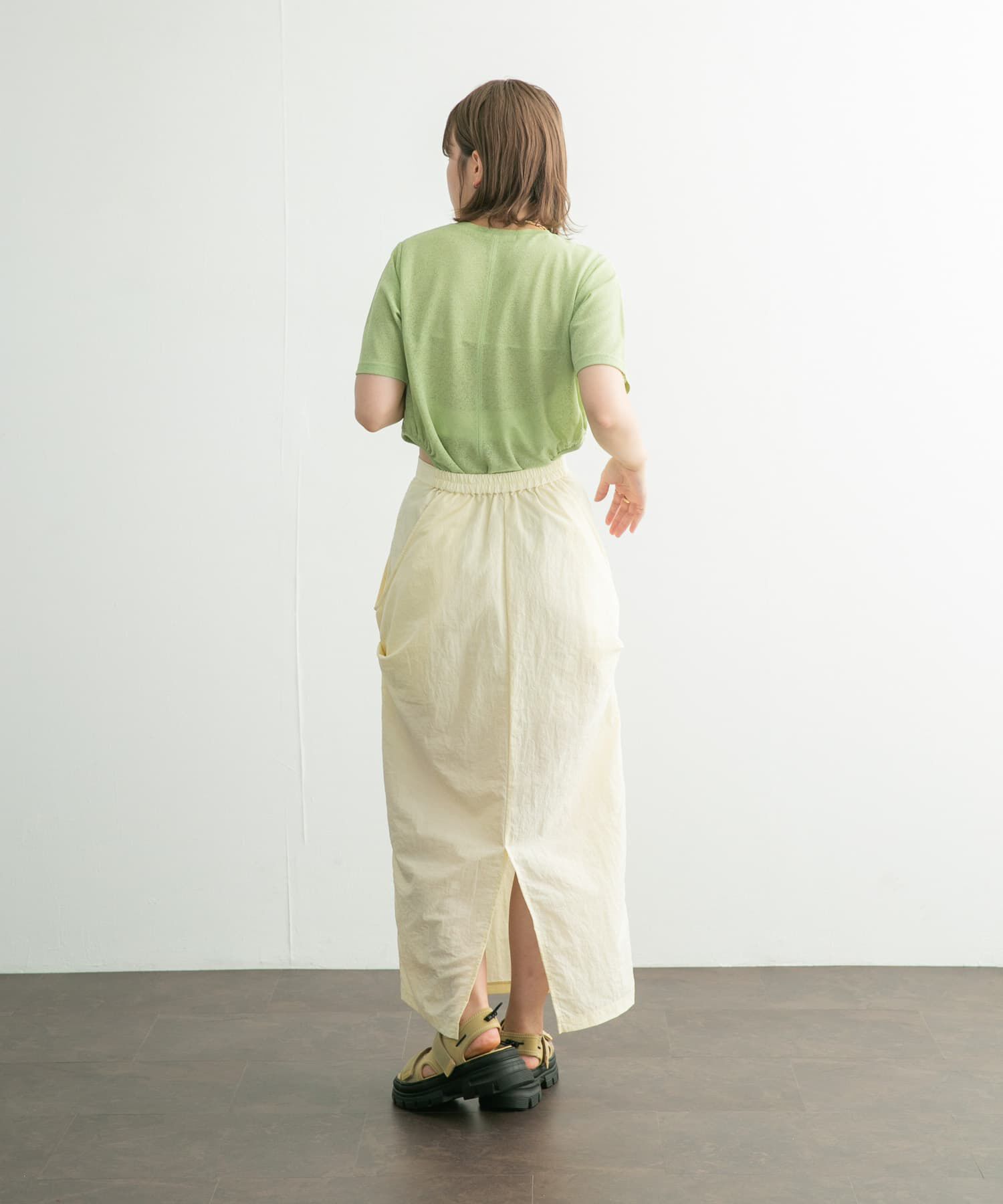  「サイドタックデザインスカート」|スカート|