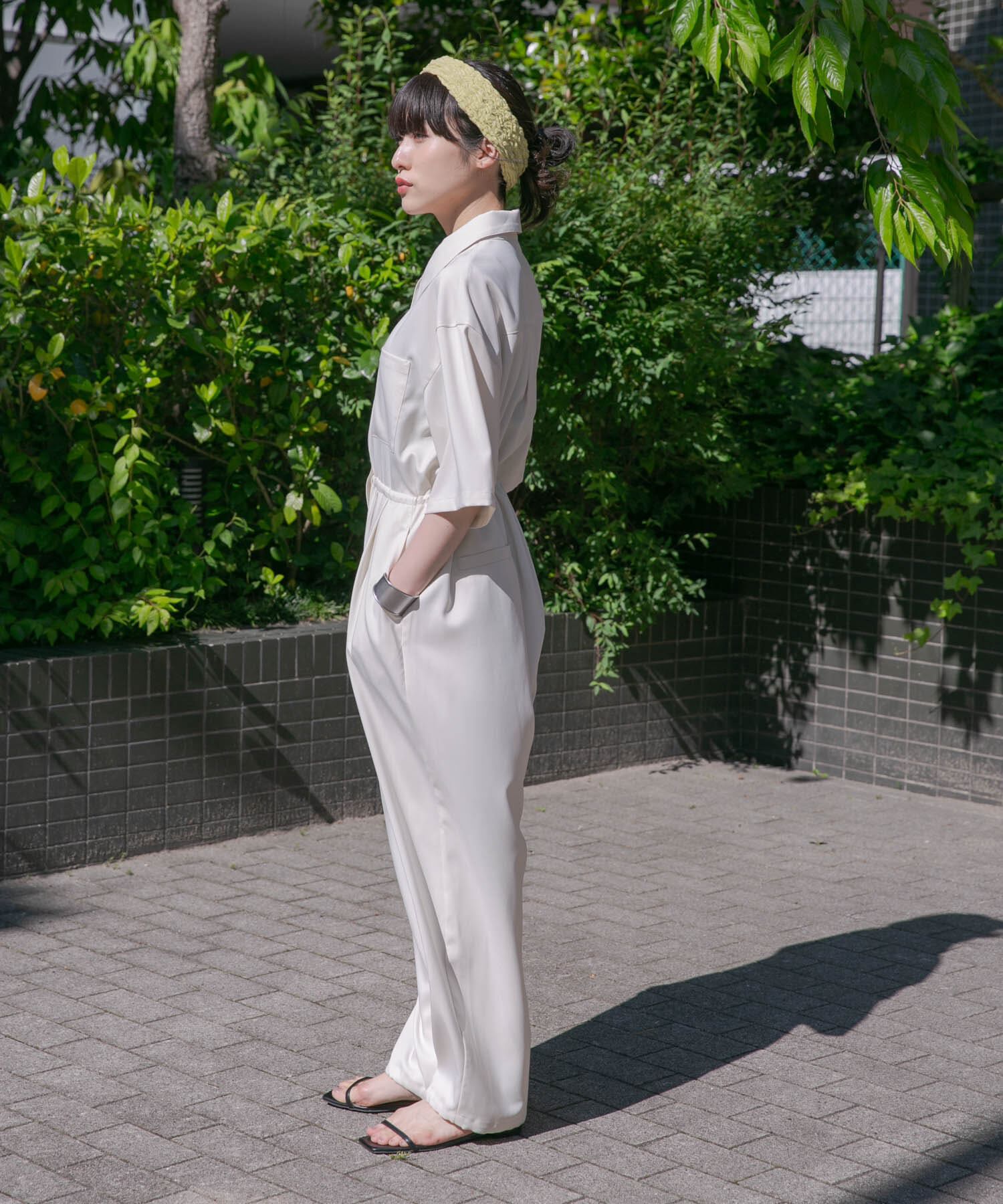  「コクーンWIDEジャンプスーツ」|スカート|