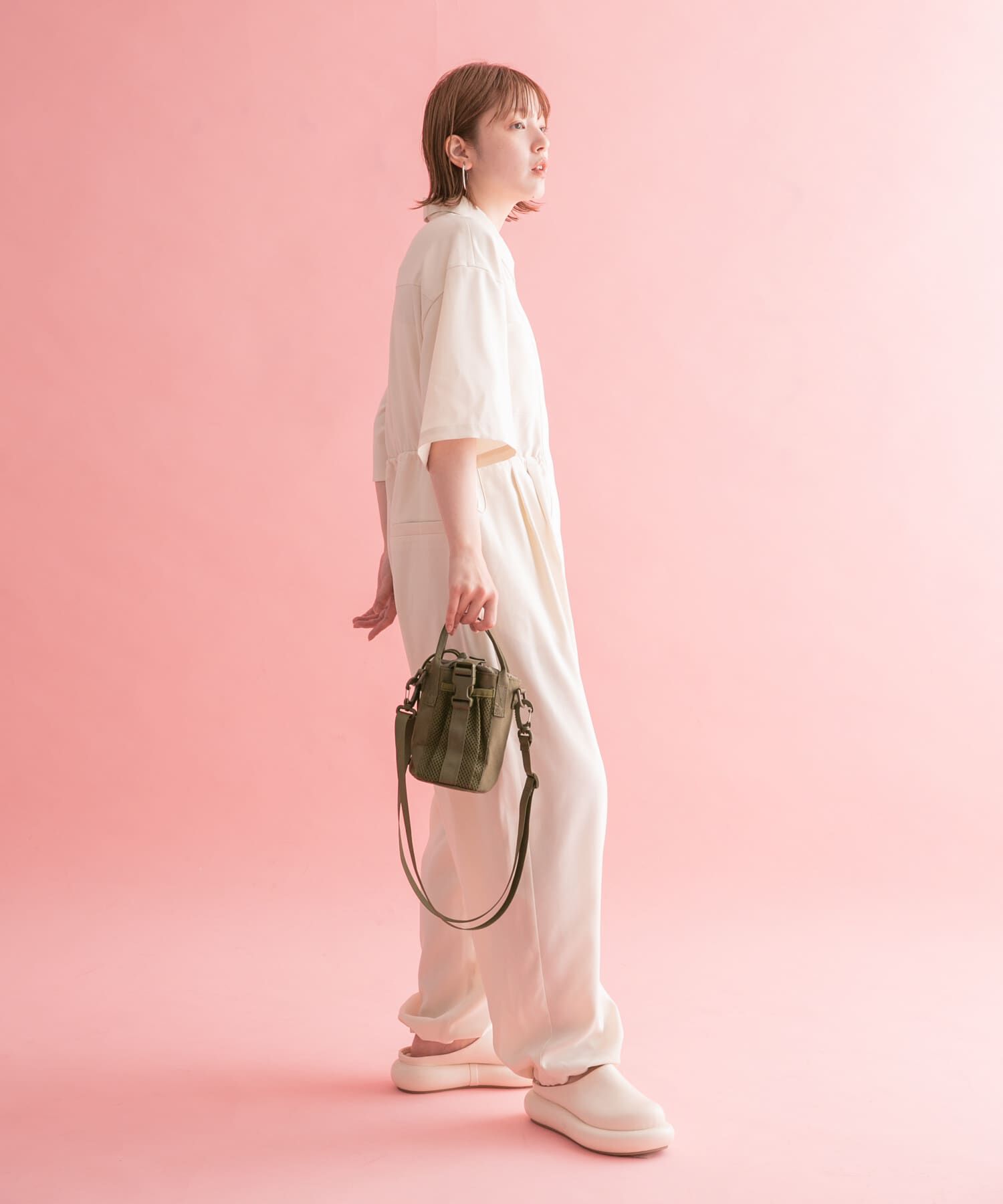  「コクーンWIDEジャンプスーツ」|スカート|