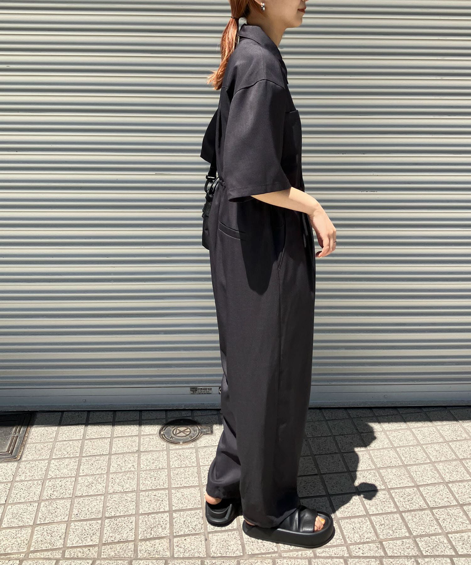  「コクーンWIDEジャンプスーツ」|スカート|