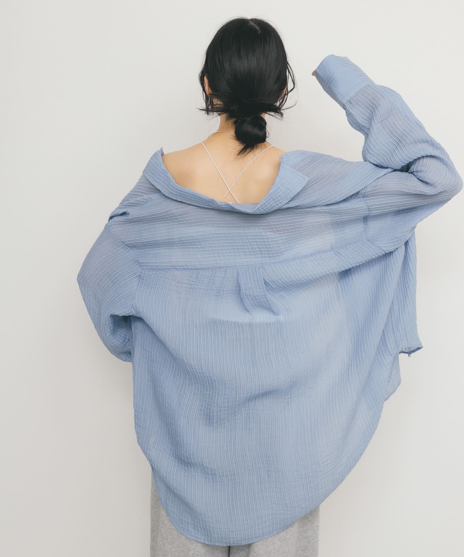  「2WAYシアーストライプシャツ」|シャツ・ブラウス|