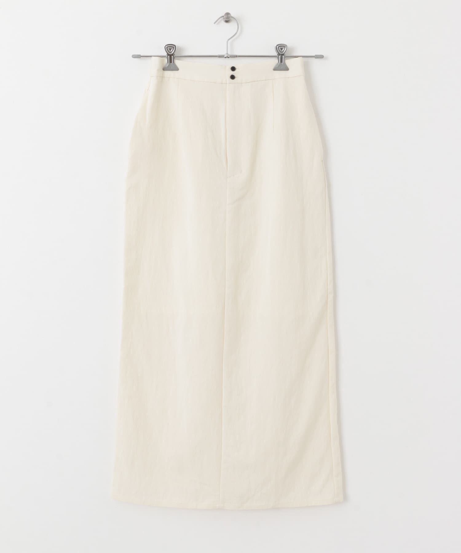  「ダブルボタンIラインスカート」|スカート|