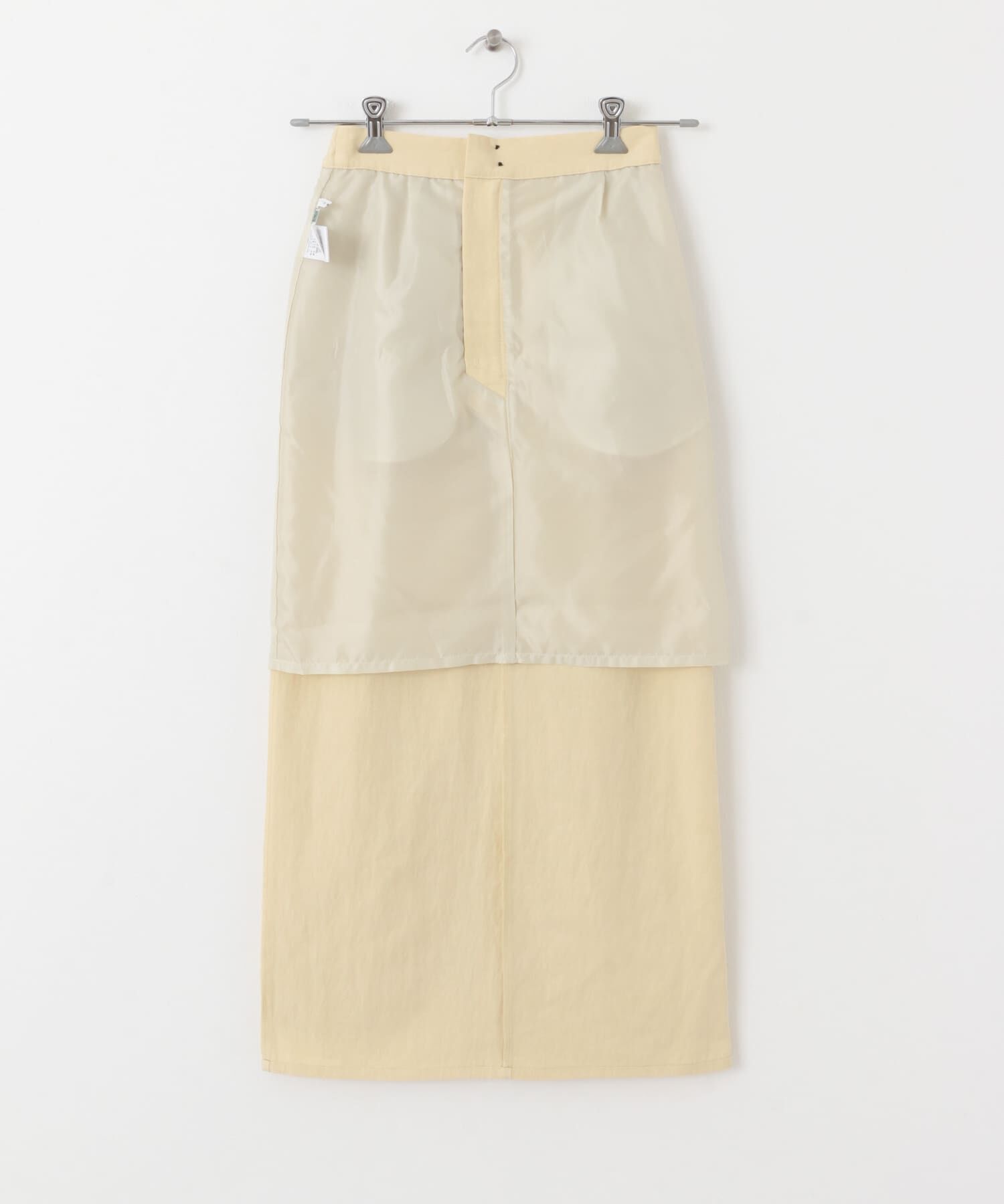  「ダブルボタンIラインスカート」|スカート|