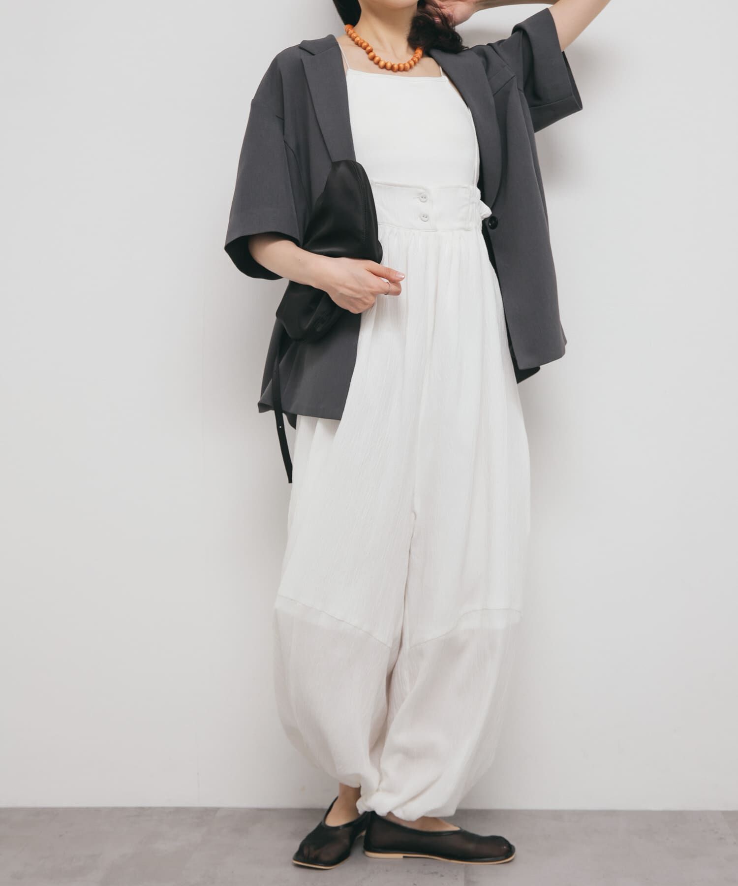  「ボリュームサロペット」|スカート|