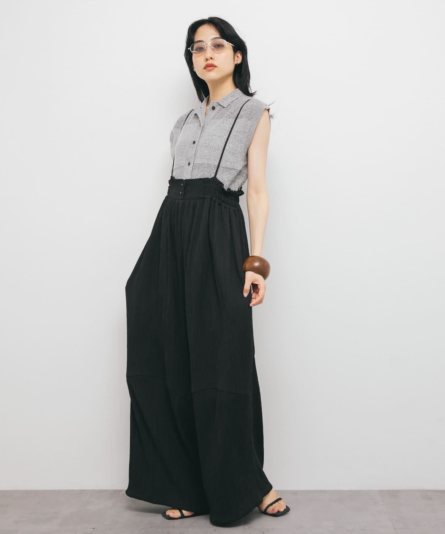  「ボリュームサロペット」|スカート|