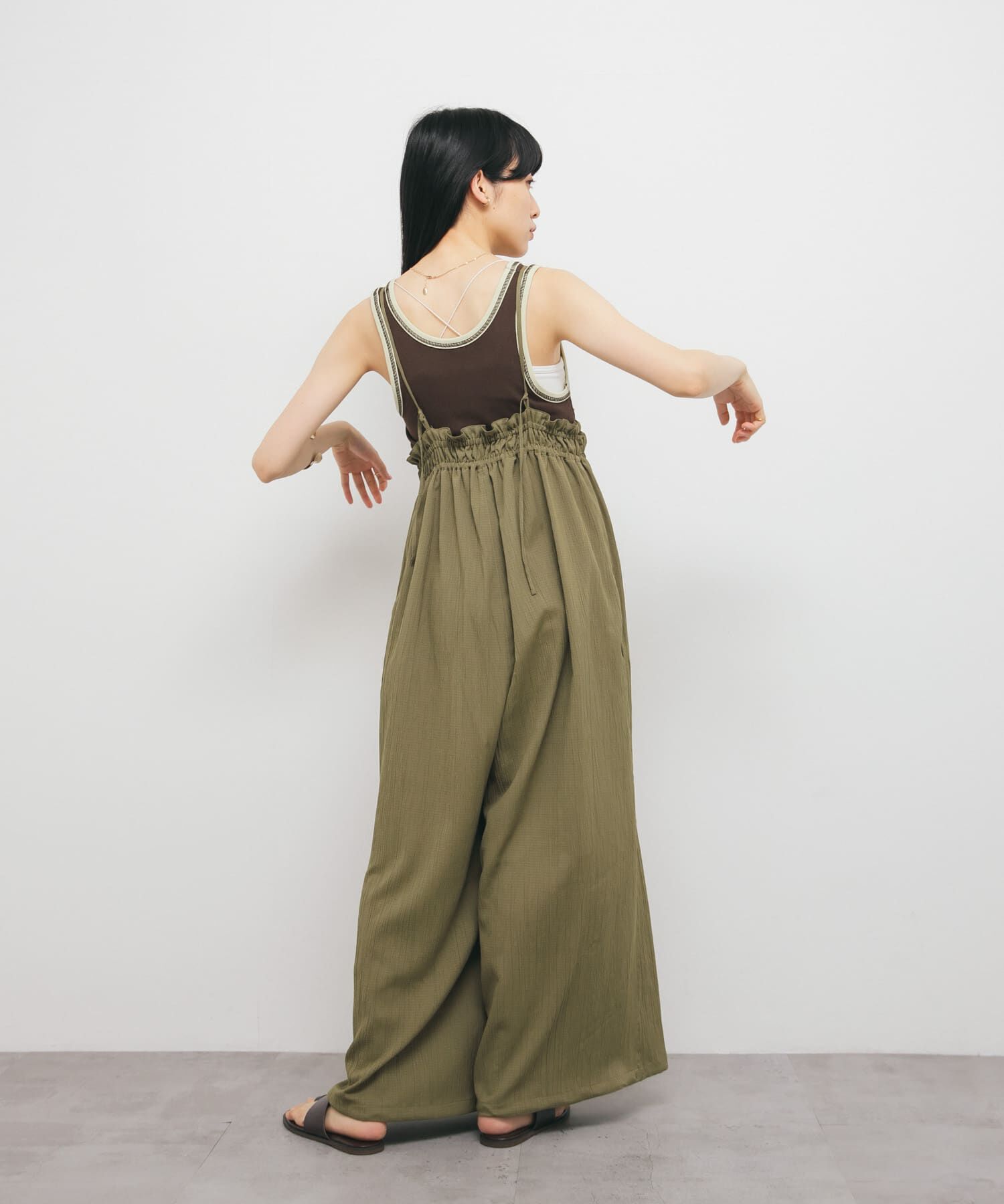  「ボリュームサロペット」|スカート|