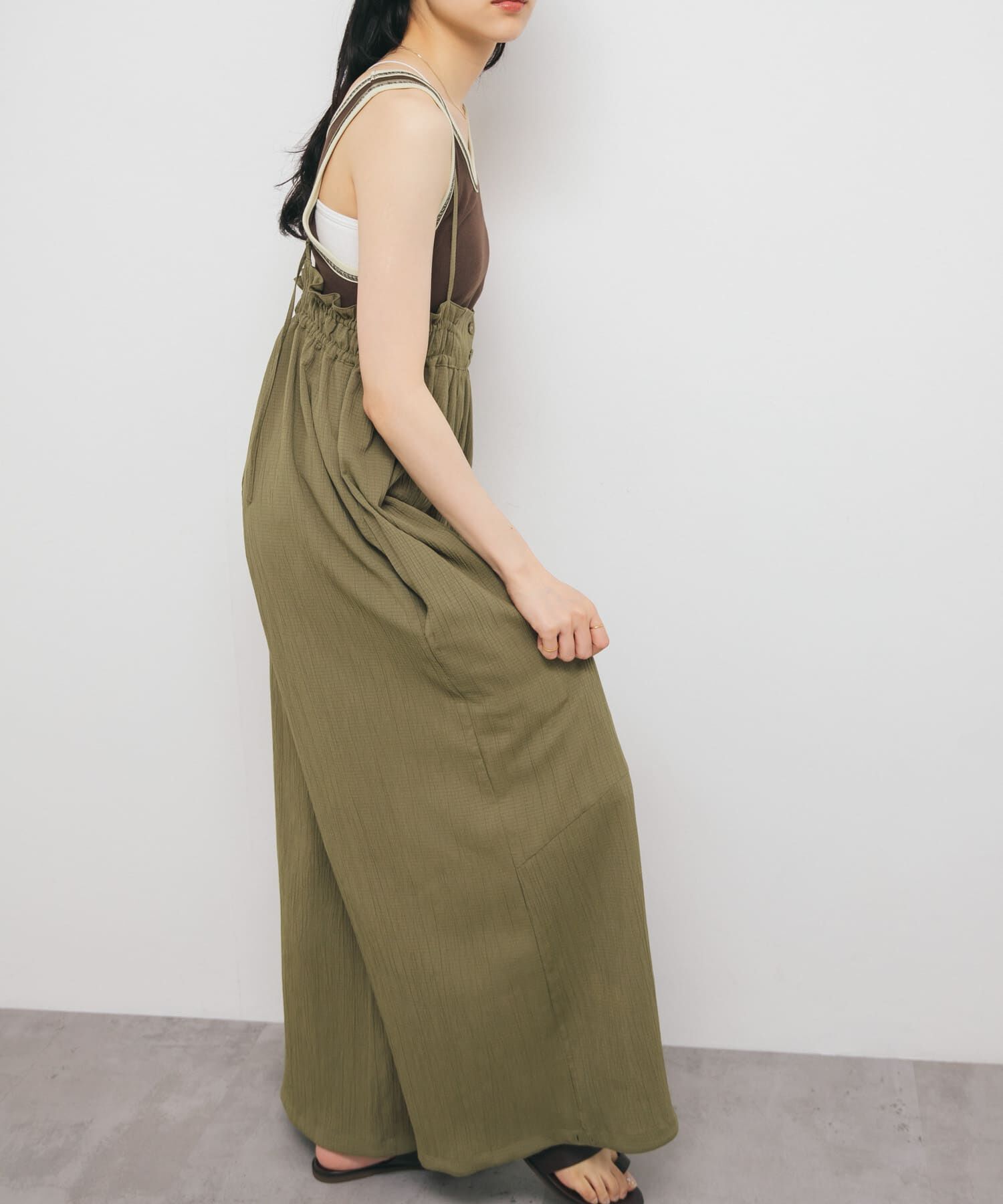  「ボリュームサロペット」|スカート|