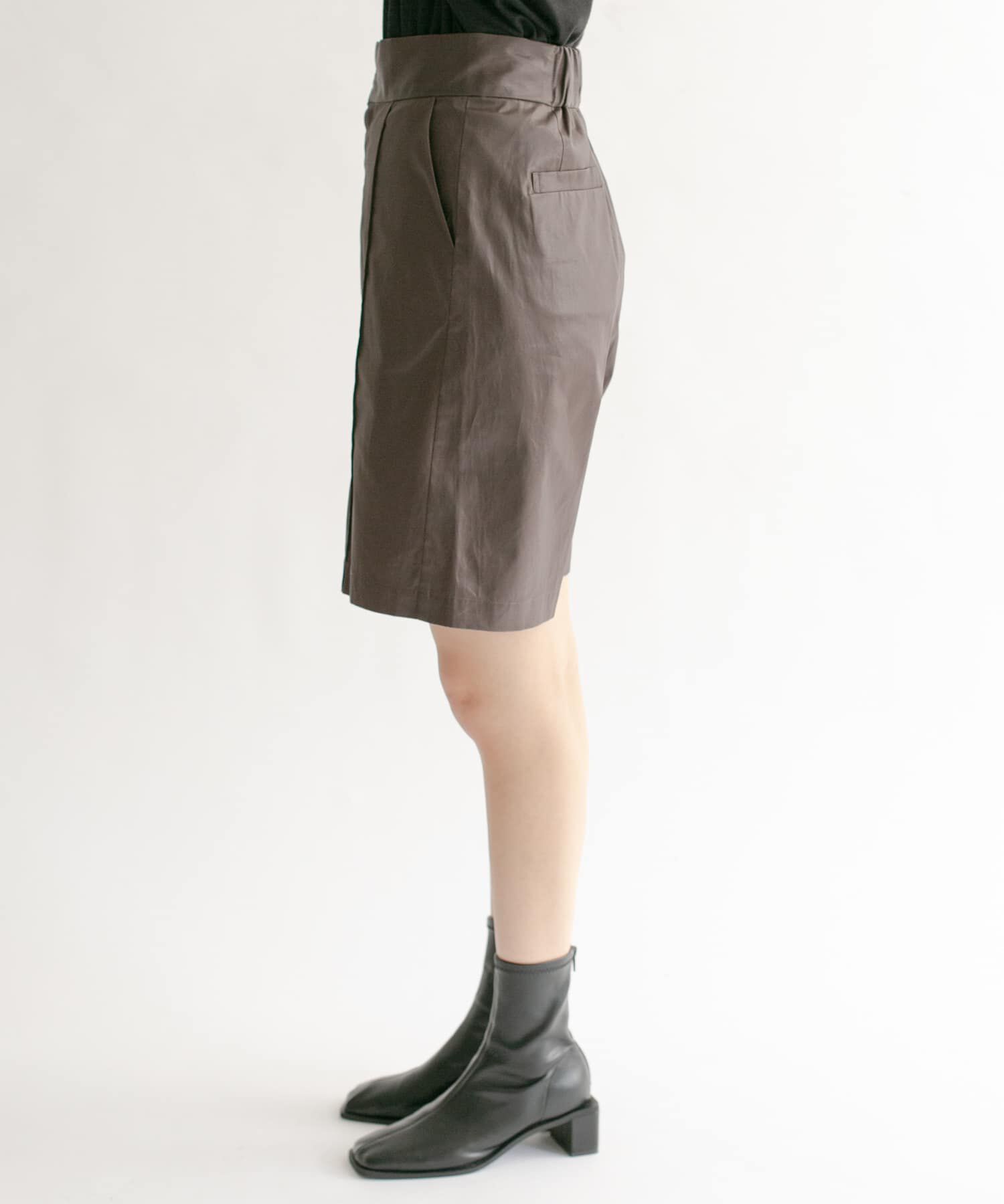  「ハイウエストコーティングショートパンツ」|その他|