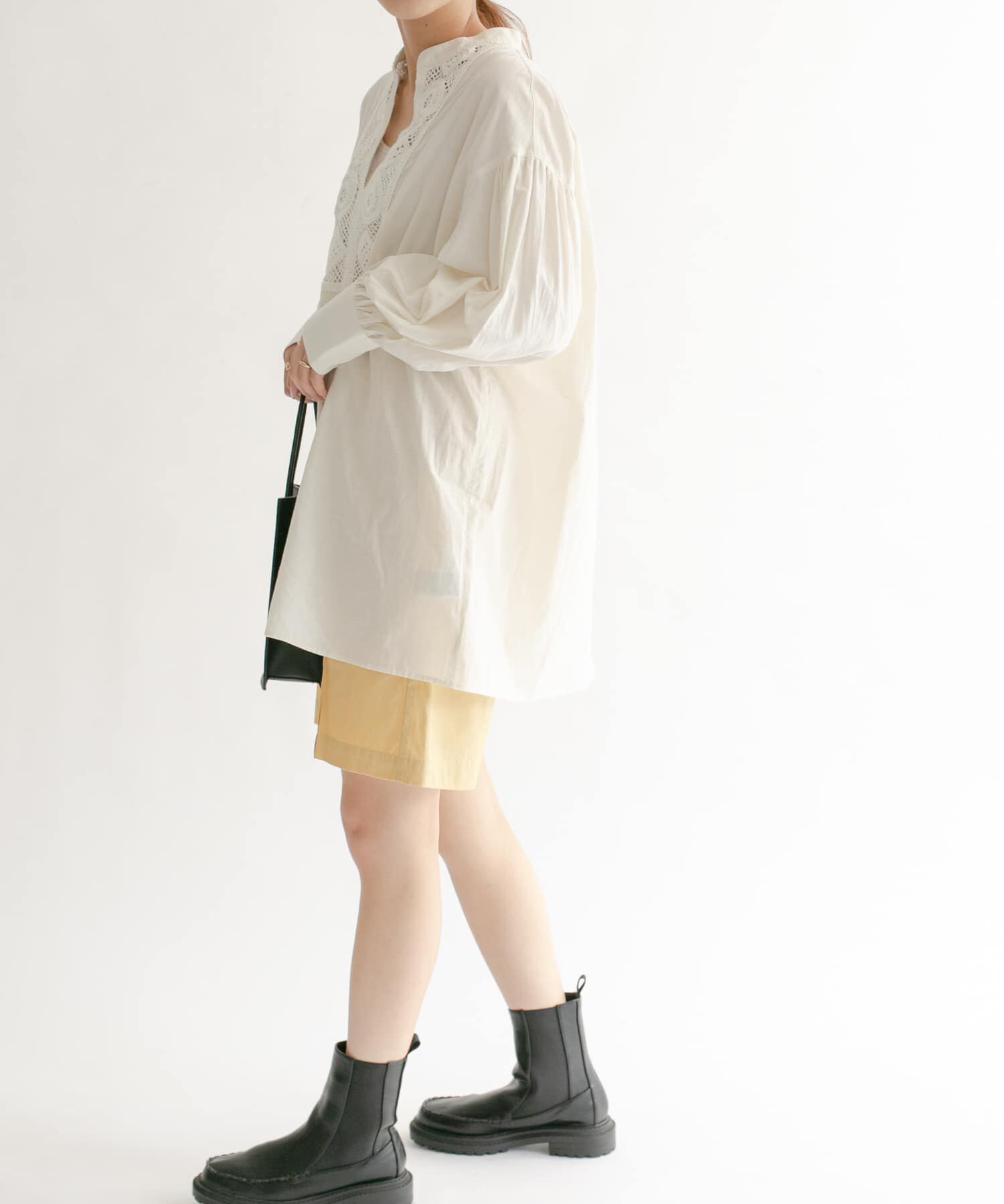  「ハイウエストコーティングショートパンツ」|その他|