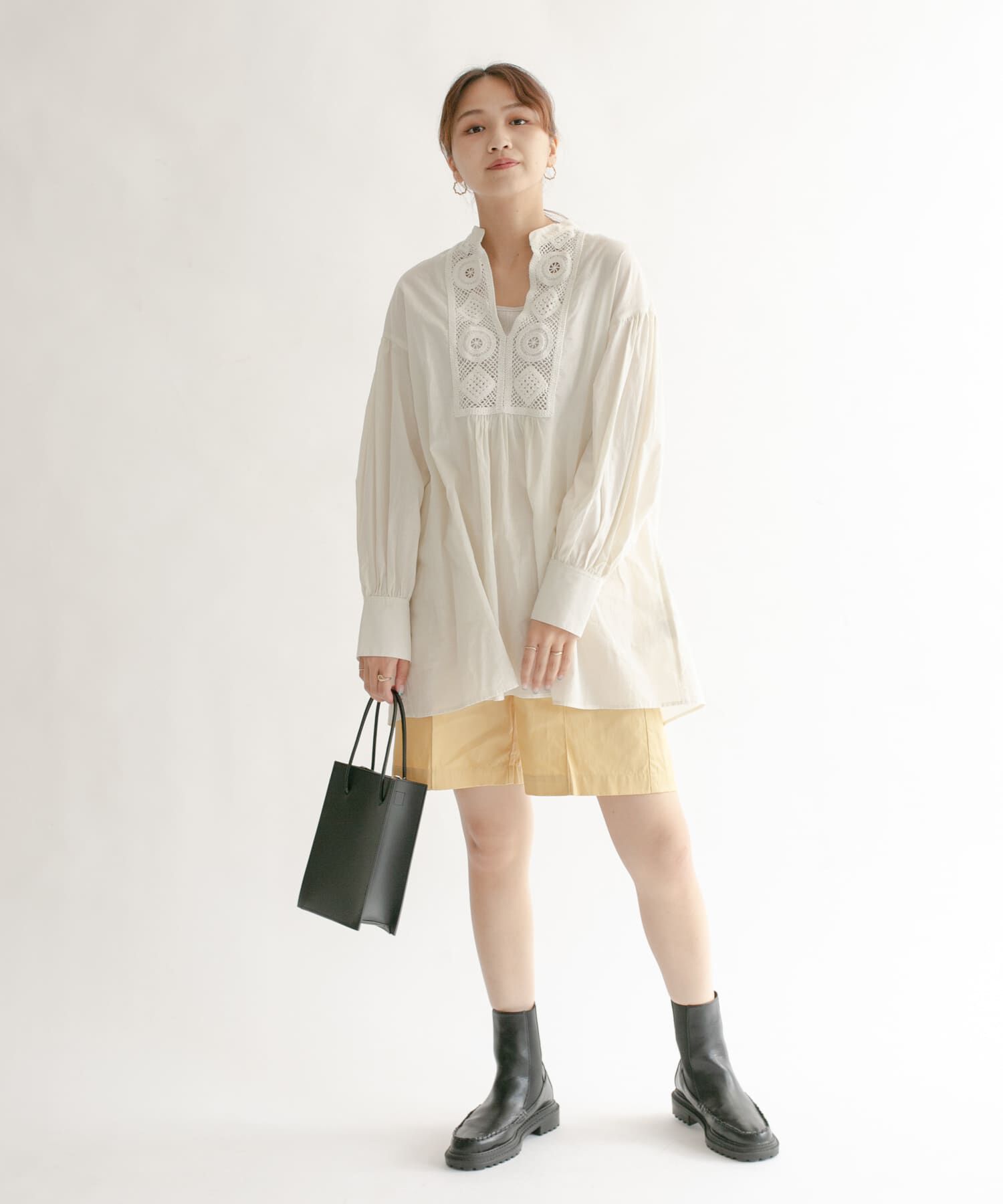  「ハイウエストコーティングショートパンツ」|その他|