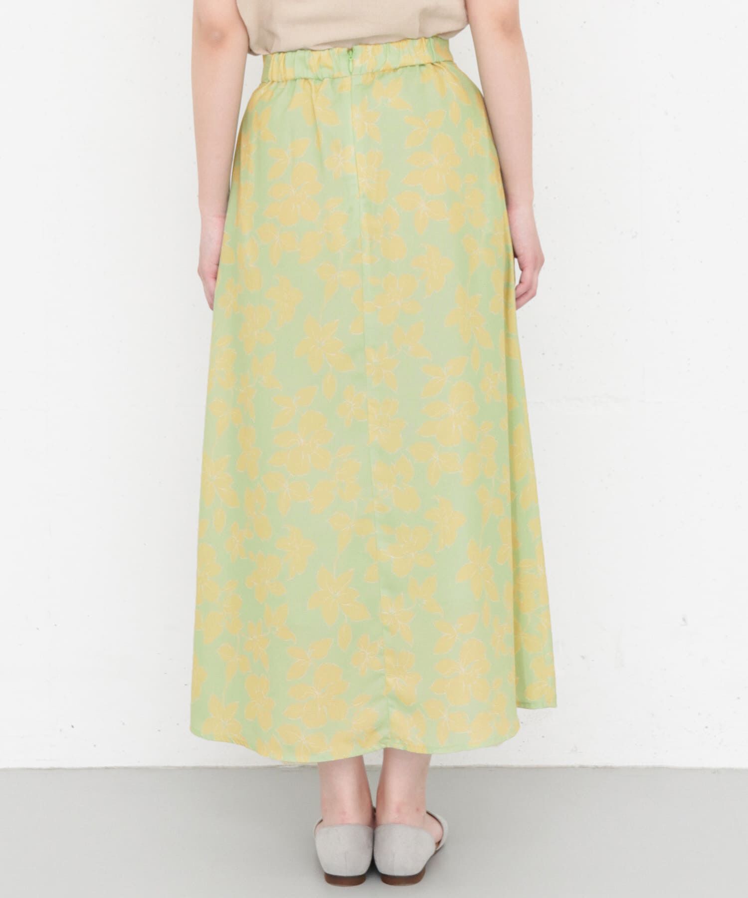  「KBF+　フラワープリントセミフレアスカート&there4;」|スカート|