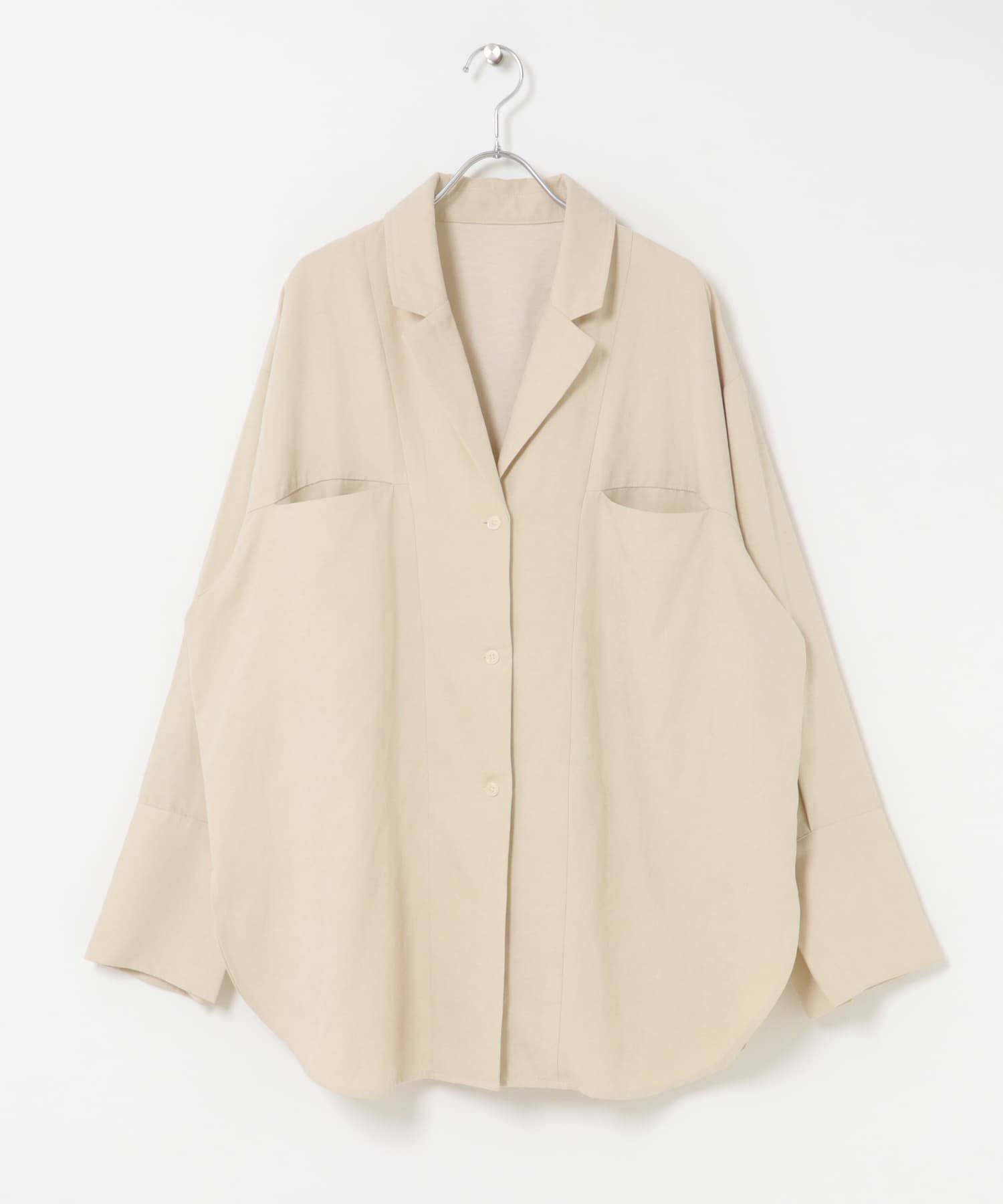  「ピーチスキンBIGシャツ」|シャツ・ブラウス|