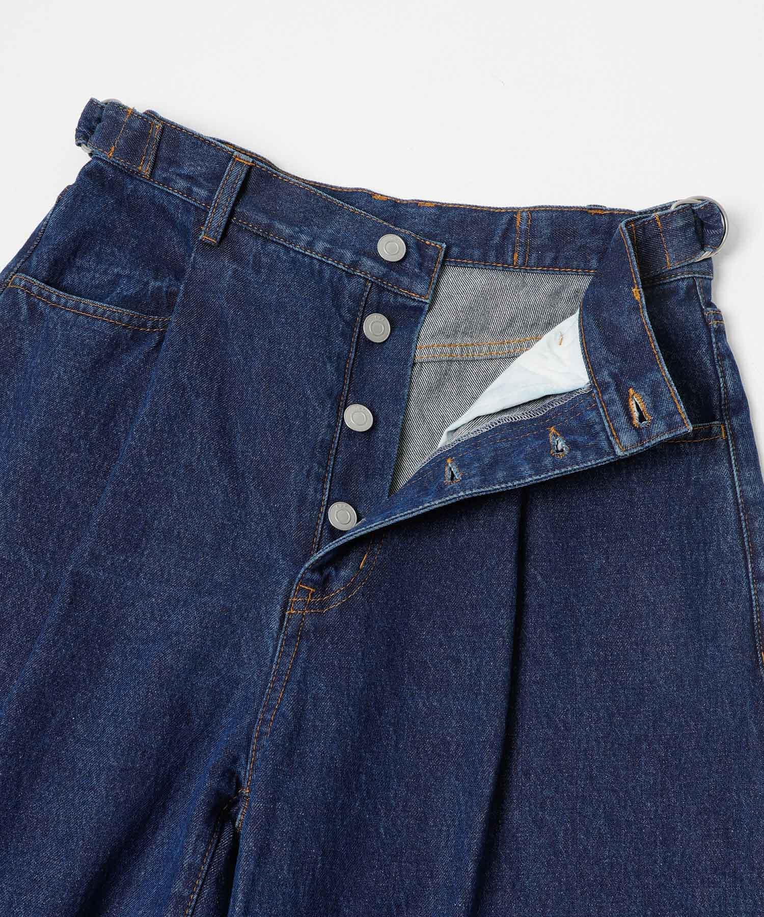  「『3サイズ展開』タックボタンアップデニム」|デニム|