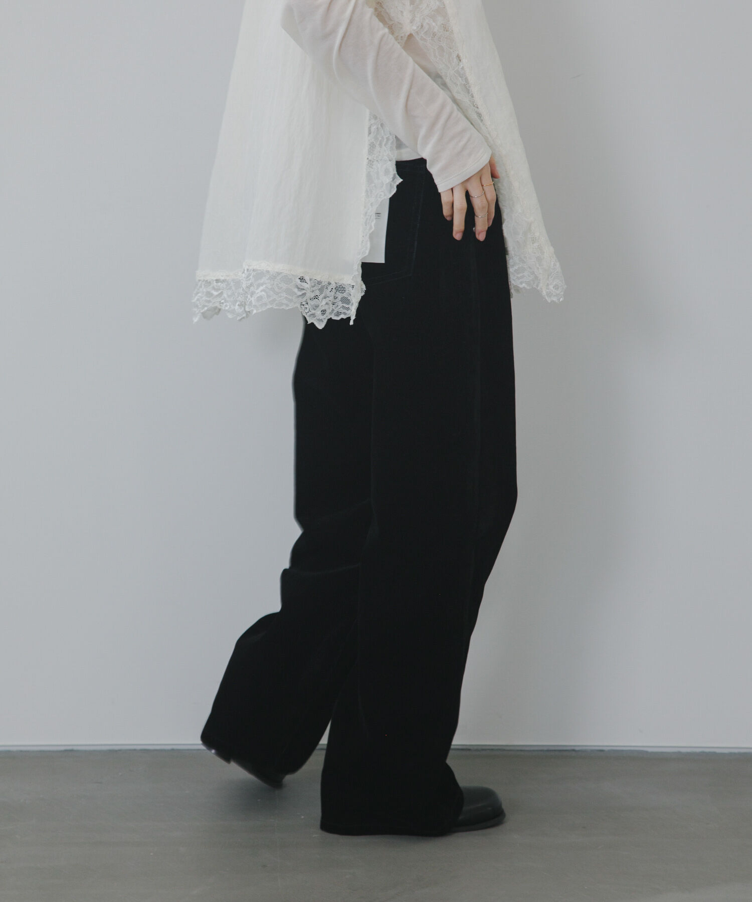  「『2サイズ展開』フロントパネルデザインデニム」|デニム|