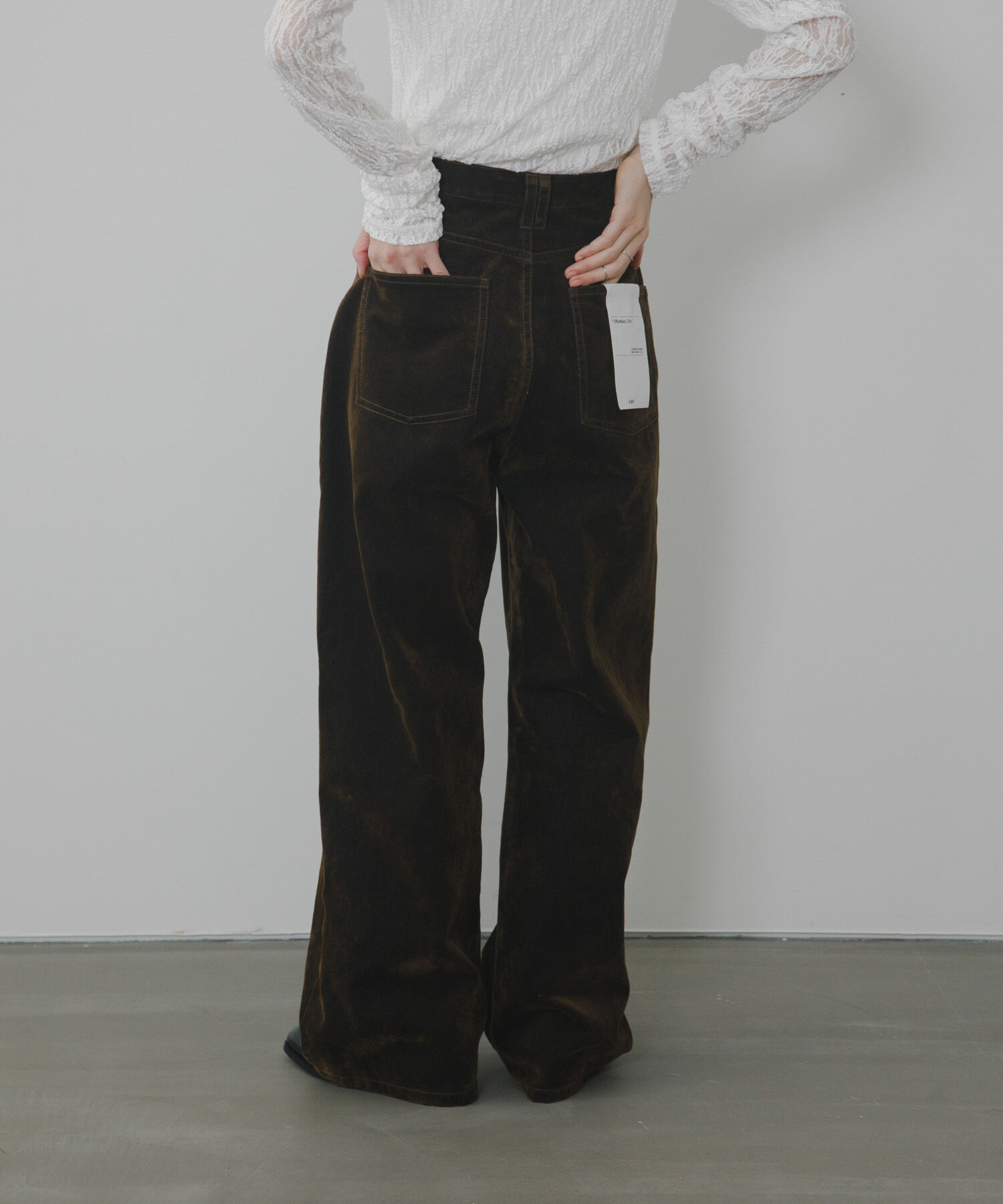  「『2サイズ展開』フロントパネルデザインデニム」|デニム|