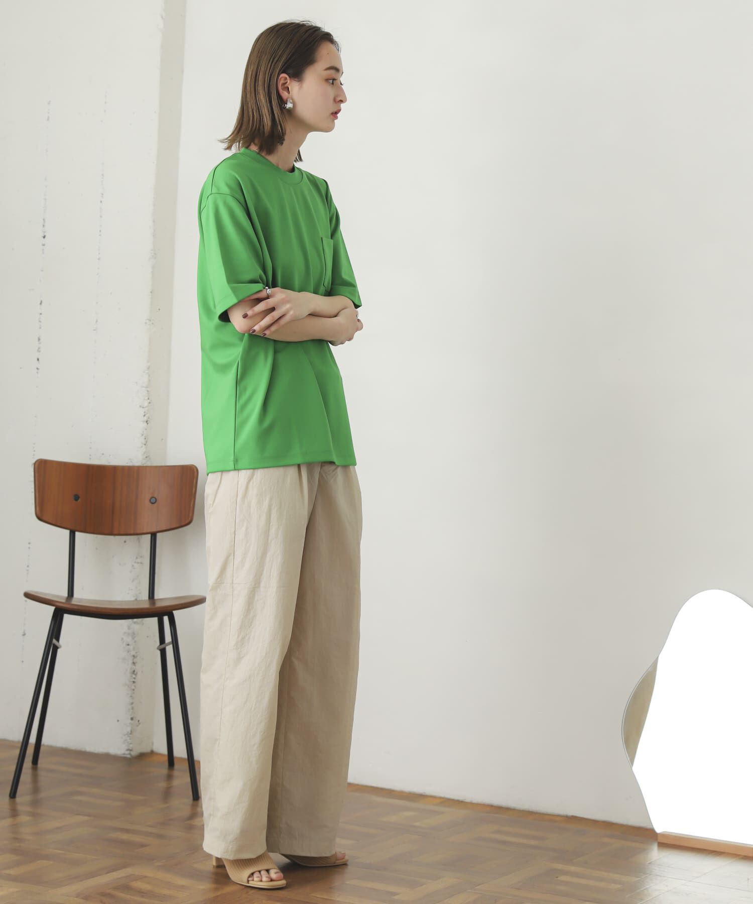 SENSE OF PLACE by URBAN RESEARCH「ポンチポケットTシャツ(5分袖)」|Tシャツ・カットソー|