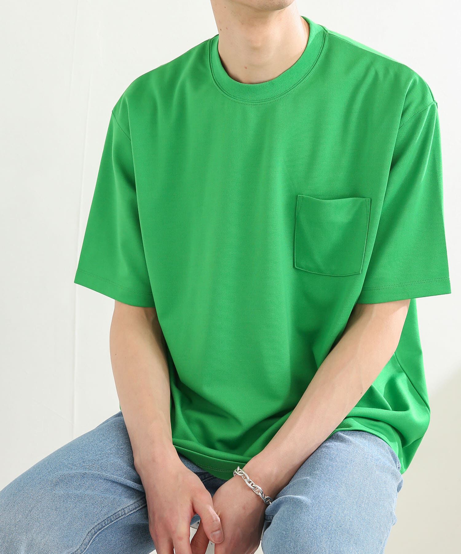 SENSE OF PLACE by URBAN RESEARCH「ポンチポケットTシャツ(5分袖)」|Tシャツ・カットソー|