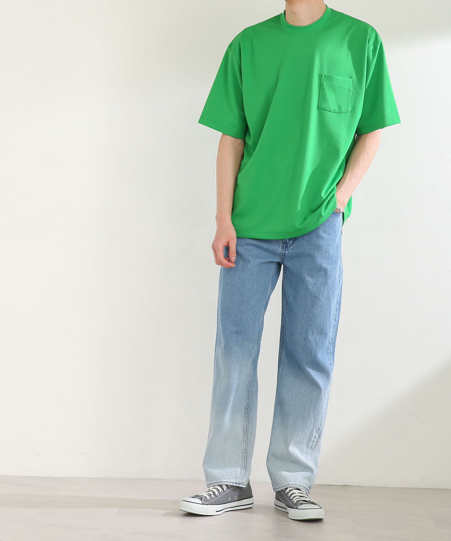 SENSE OF PLACE by URBAN RESEARCH「ポンチポケットTシャツ(5分袖)」|Tシャツ・カットソー|