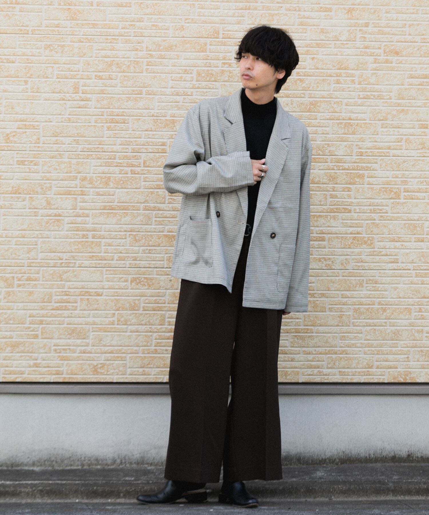 SENSE OF PLACE by URBAN RESEARCH「チェックダブルルーズジャケット」|その他|