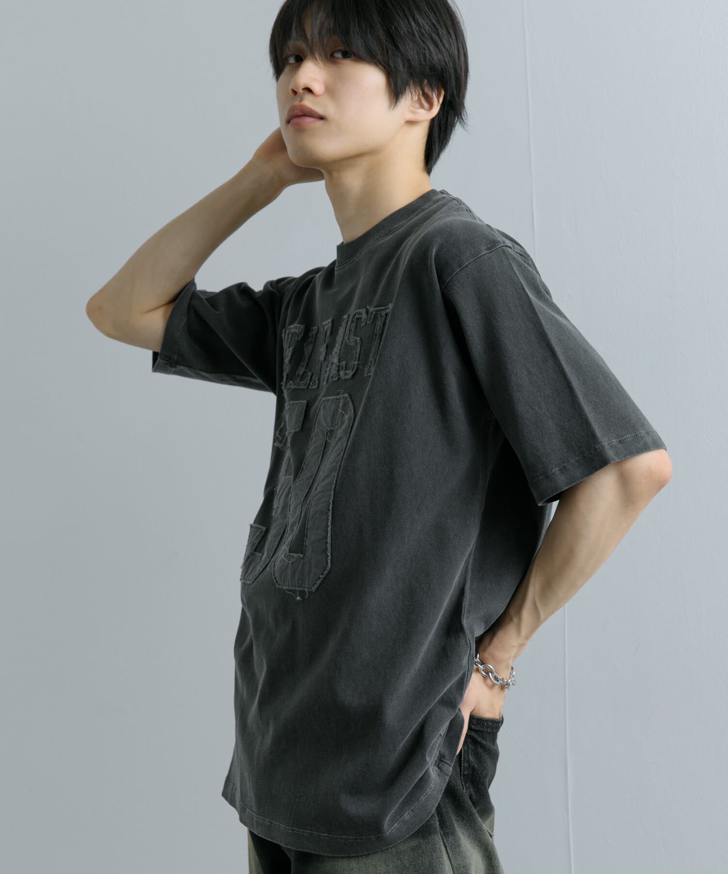 SENSE OF PLACE by URBAN RESEARCH「フェードナンバリングTシャツ(5分袖)」|Tシャツ・カットソー|