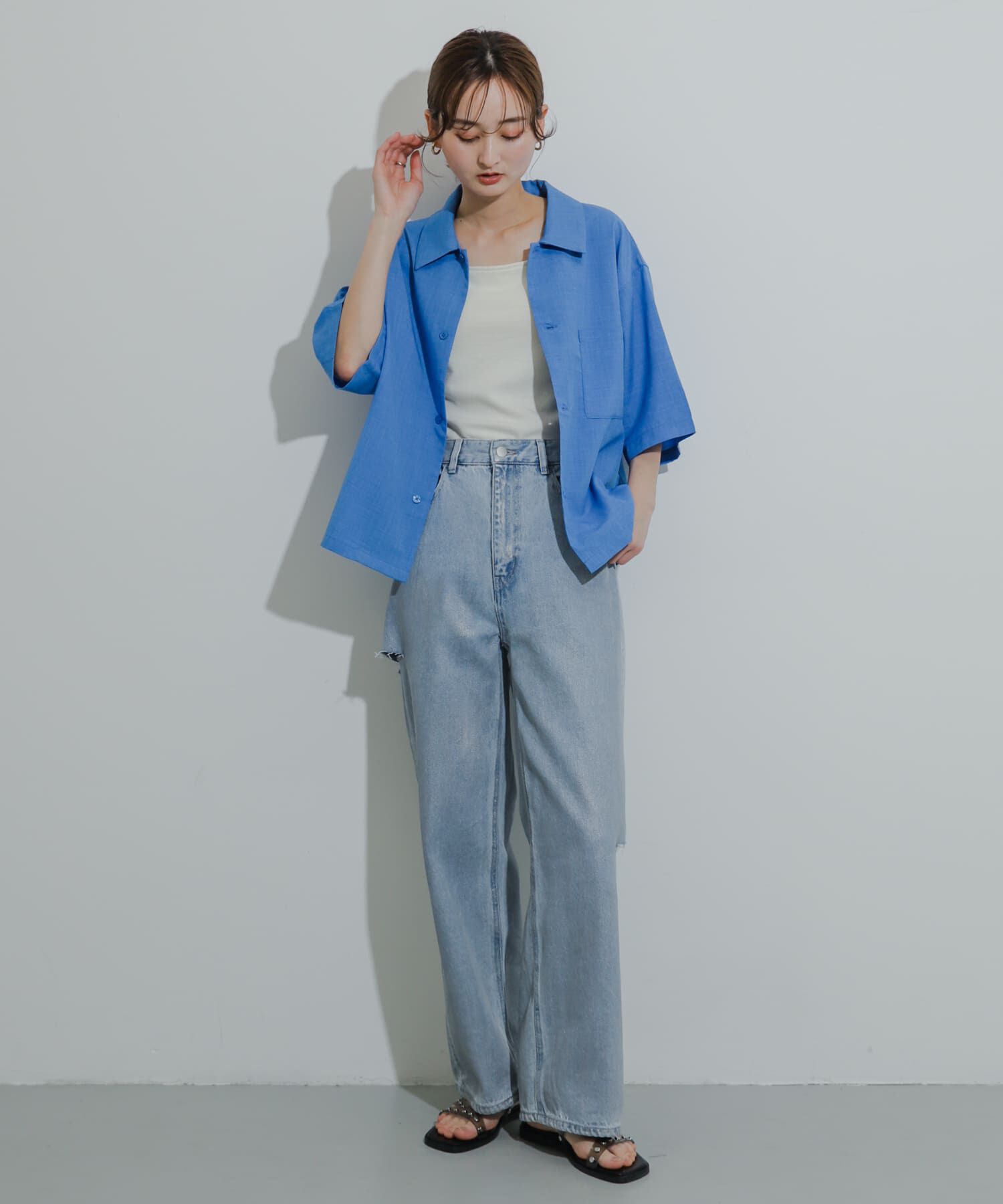 SENSE OF PLACE by URBAN RESEARCH「『ｲｰｼﾞｰｹｱ/ｾｯﾄｱｯﾌﾟ対応/ﾕﾆｾｯｸｽ』ﾘﾈﾝﾗｲｸﾎﾞ  」|シャツ・ブラウス|