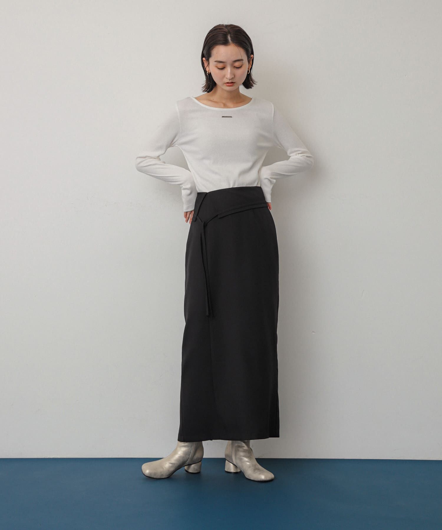 SENSE OF PLACE by URBAN RESEARCH「アシンメトリーオリカエシペンシルスカート」|スカート|