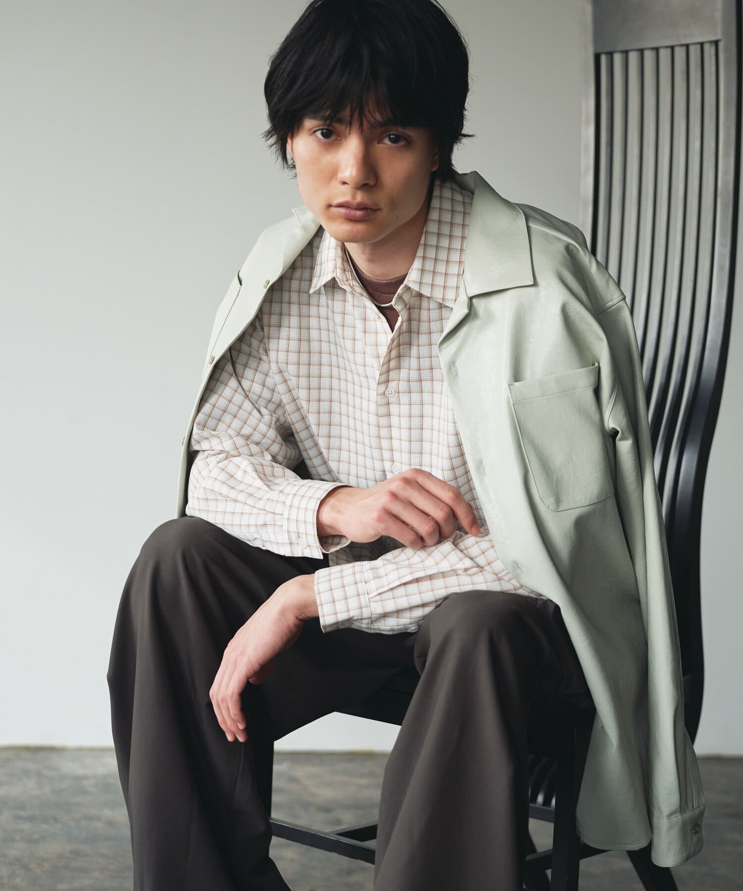 SENSE OF PLACE by URBAN RESEARCH「『ユニセックス』グラフチェックルーズシャツ」|シャツ・ブラウス|