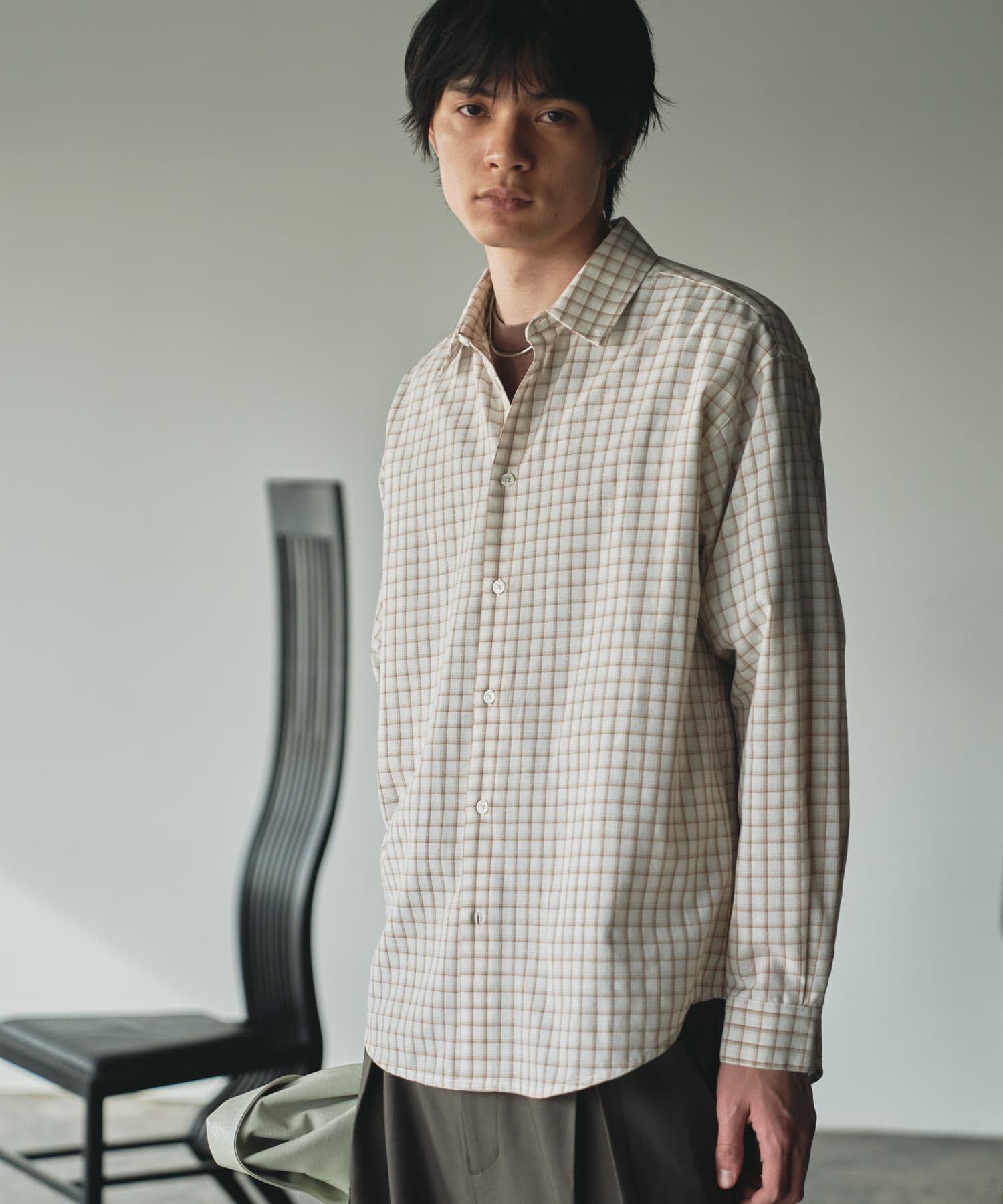 SENSE OF PLACE by URBAN RESEARCH「『ユニセックス』グラフチェックルーズシャツ」|シャツ・ブラウス|