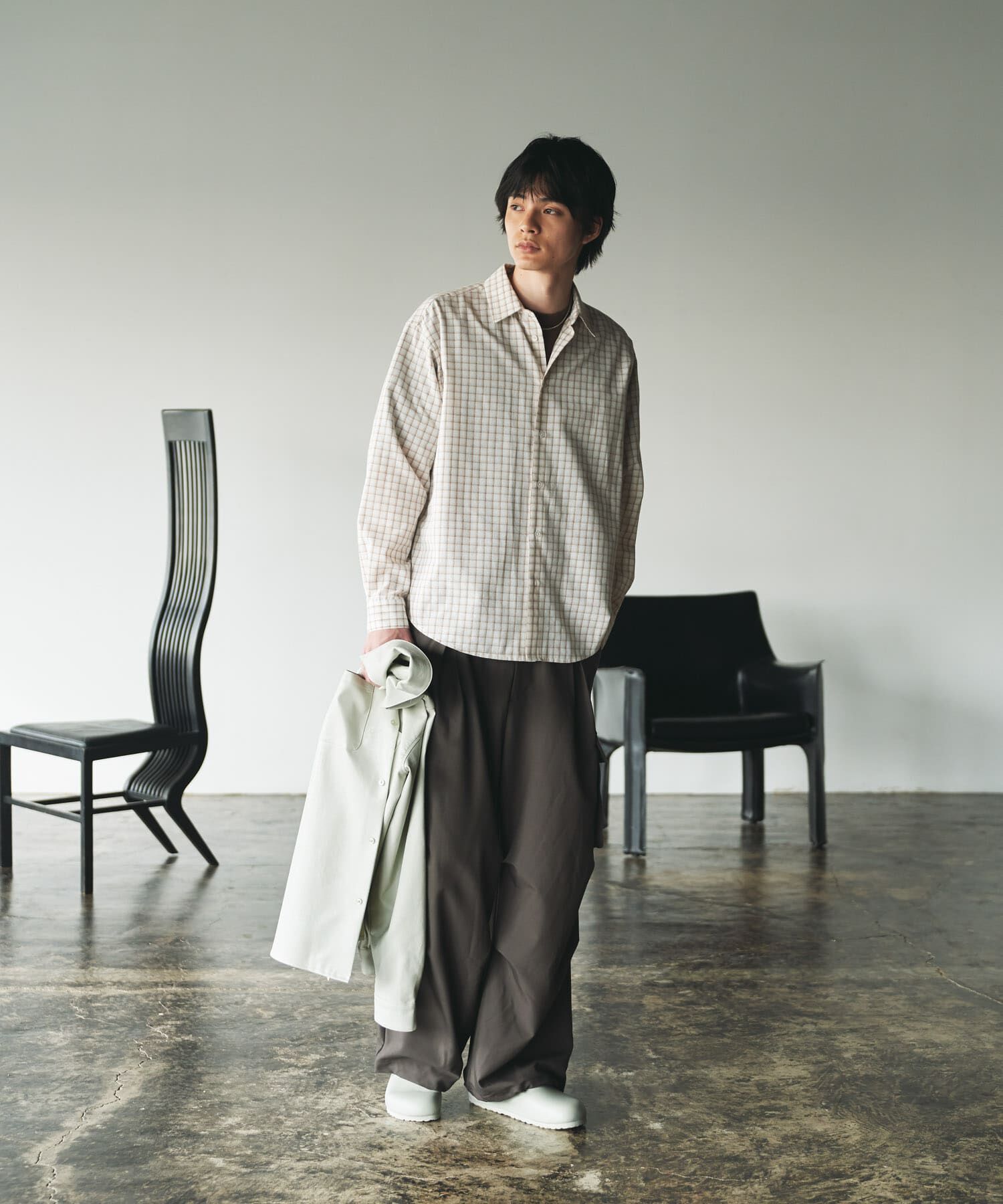 SENSE OF PLACE by URBAN RESEARCH「『ユニセックス』グラフチェックルーズシャツ」|シャツ・ブラウス|